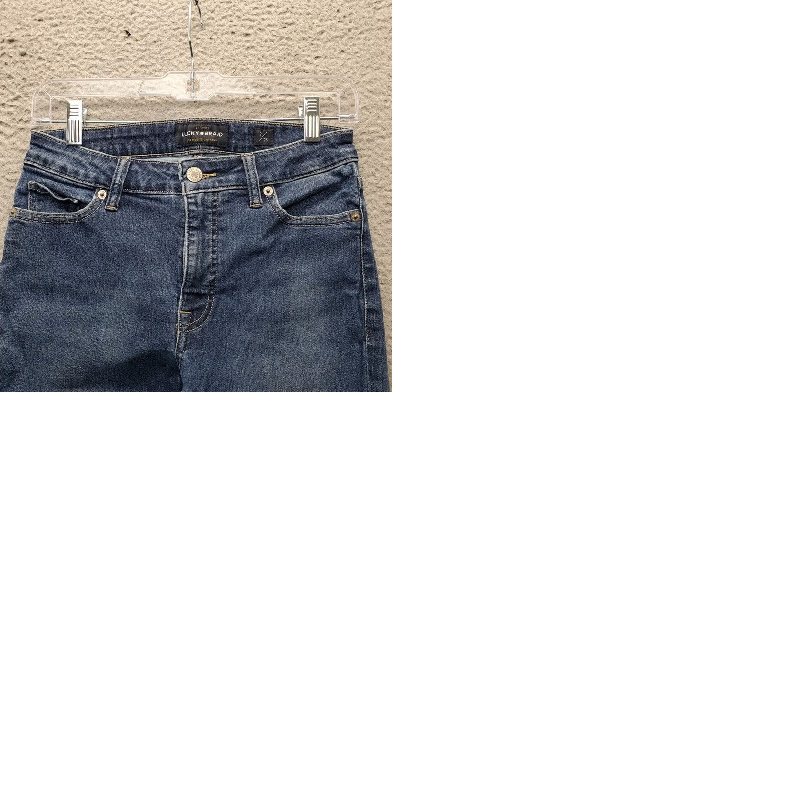 Lucky Brand Lucky Brand Hayden Skinny Jeans Womens Size 2 Blue Denim Mid Rise 5-Pocket Design Vintage: No Streetwear Size 26" / US 2 / IT 38 - 9 Thumbnail