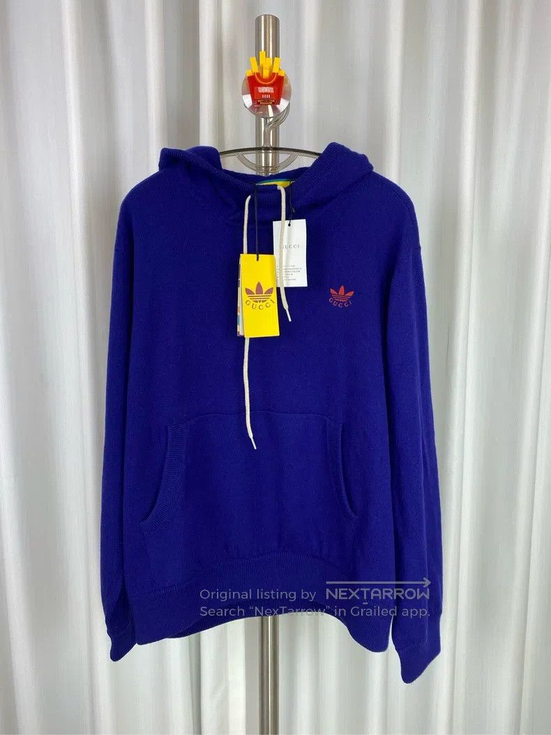 Gucci Gucci Co-branded classic logo knitted hooded sweatshirt Size US XL / EU 56 / 4 - 1 Thumbnail