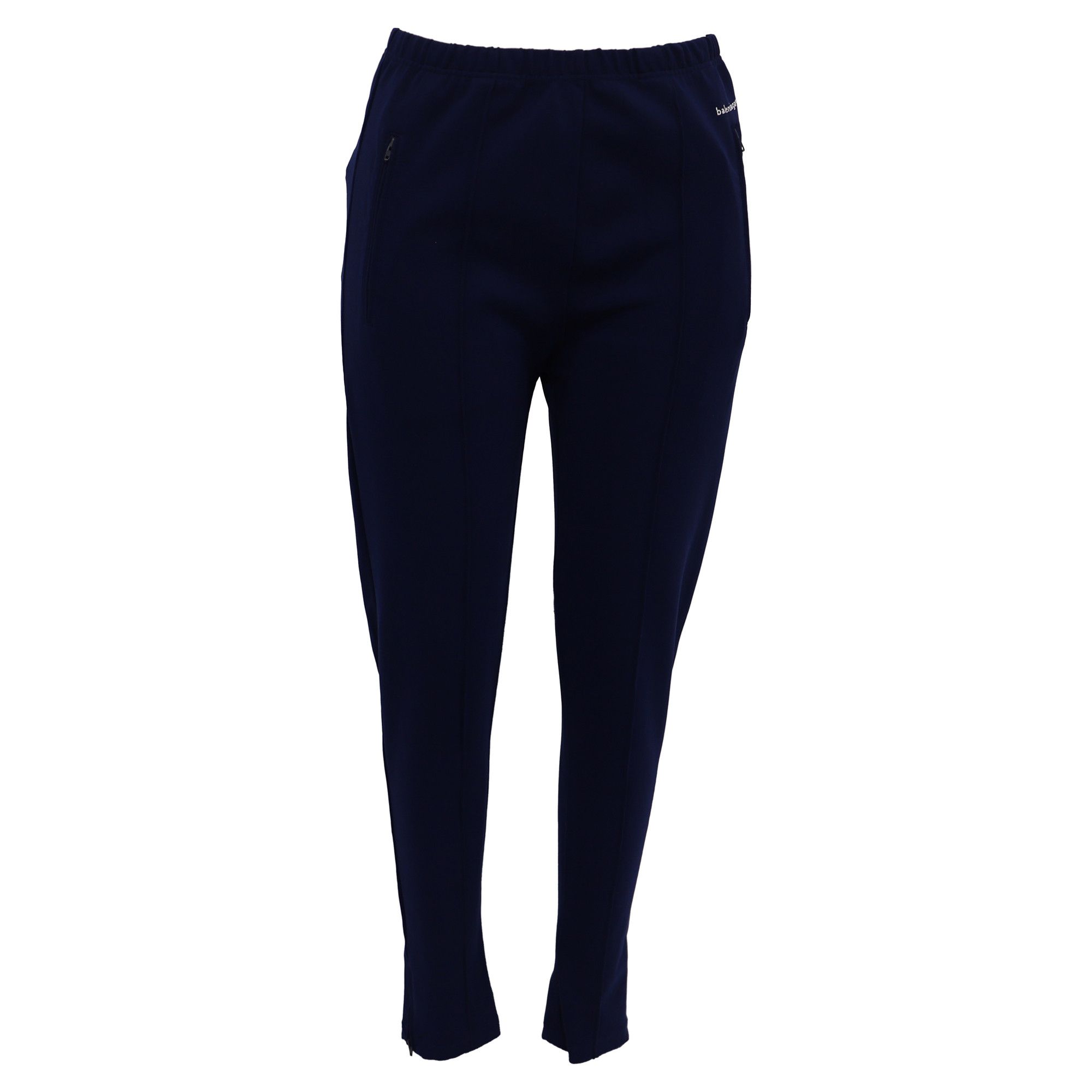 Balenciaga Balenciaga Gartered Slim-Fit Trousers in Navy Blue Polyeste Size 30" / US 8 / IT 44 - 1 Thumbnail