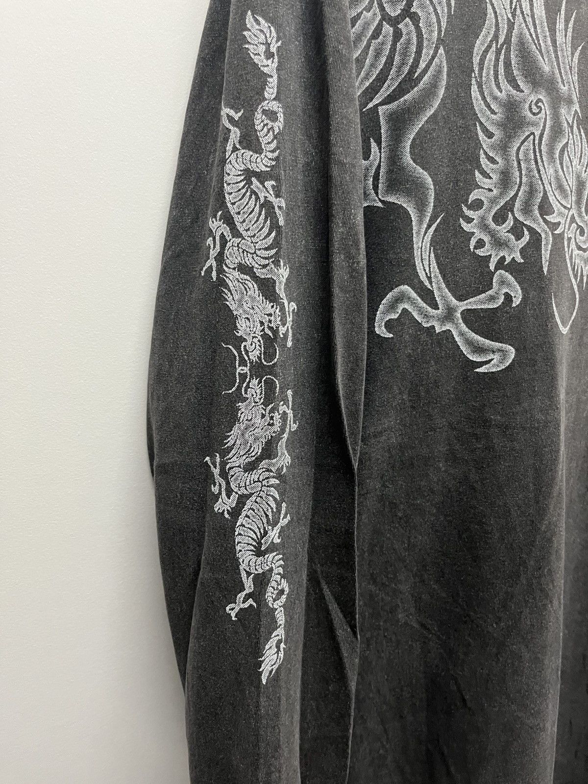 Vintage Crosskeys Double Dragon Tattoo Stone Washed T-Shirt Size US XL / EU 56 / 4 - 3 Thumbnail