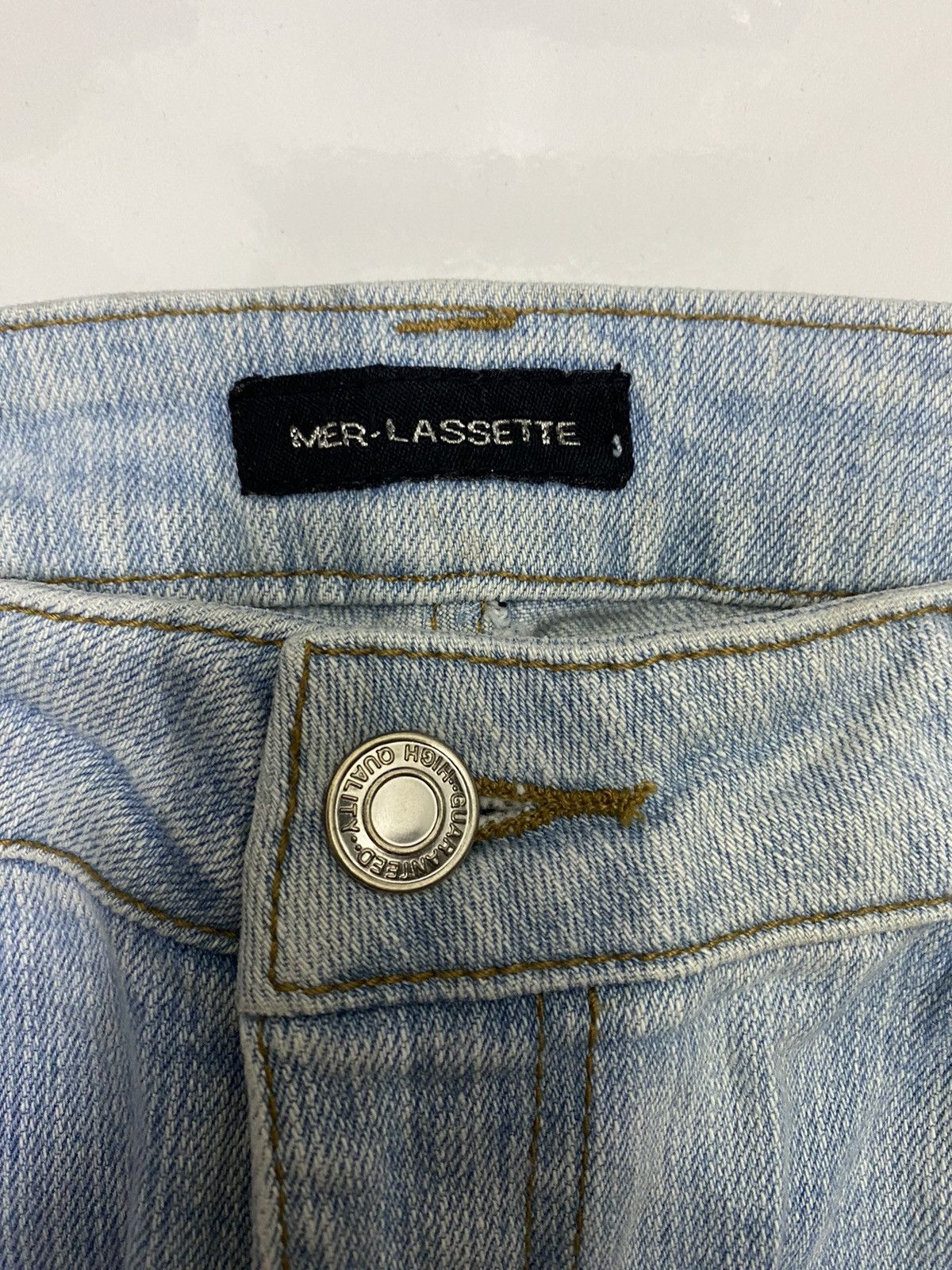 FLARED🔥MER LASSETTE JAPAN FLARE DISTRESSED DENIM JEANS