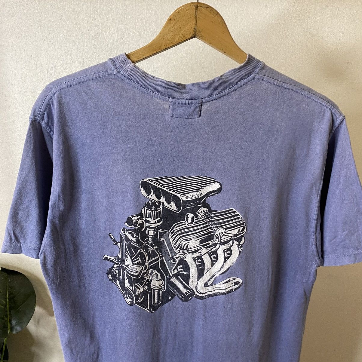 Von Dutch Vintage 90s Von Dutch Back Engine Graphic Faded T Shirt Size US M / EU 48-50 / 2 - 2 Thumbnail