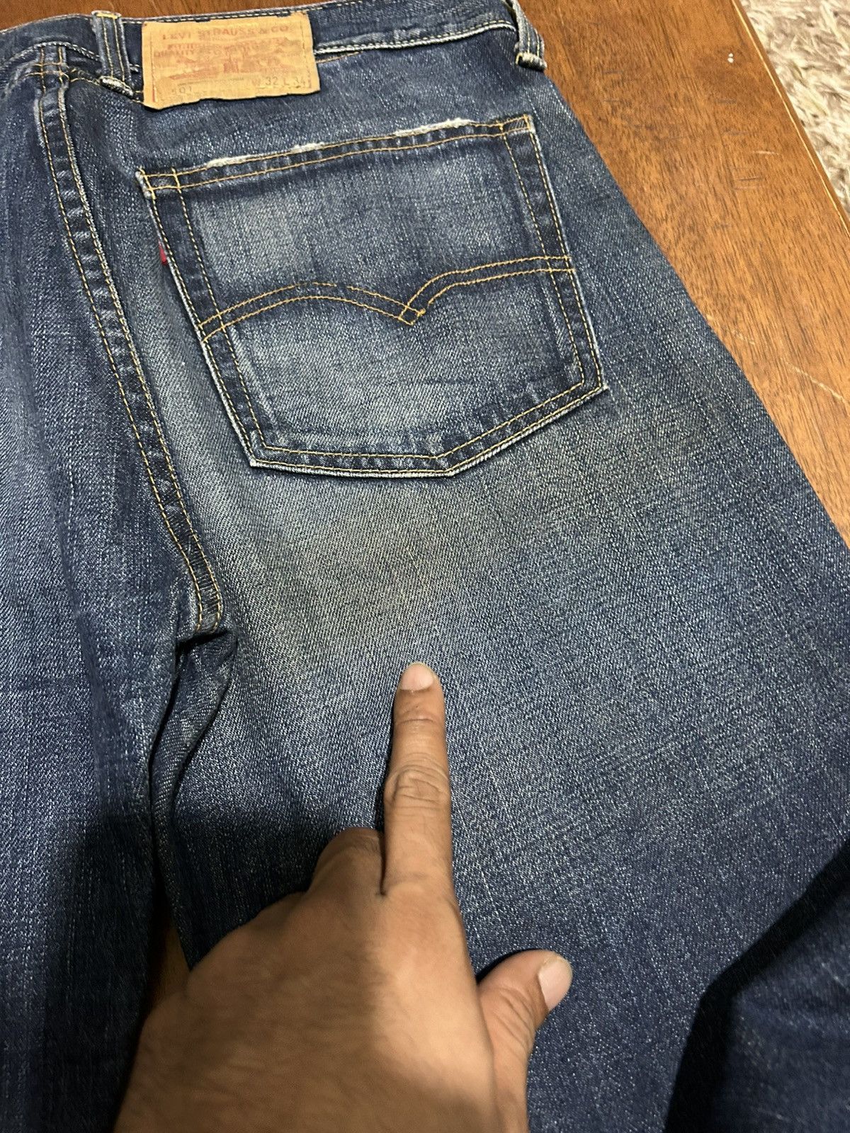 Levi's × Vintage Levis 501 Redline Jeans Size US 32 / EU 48 - 12 Thumbnail