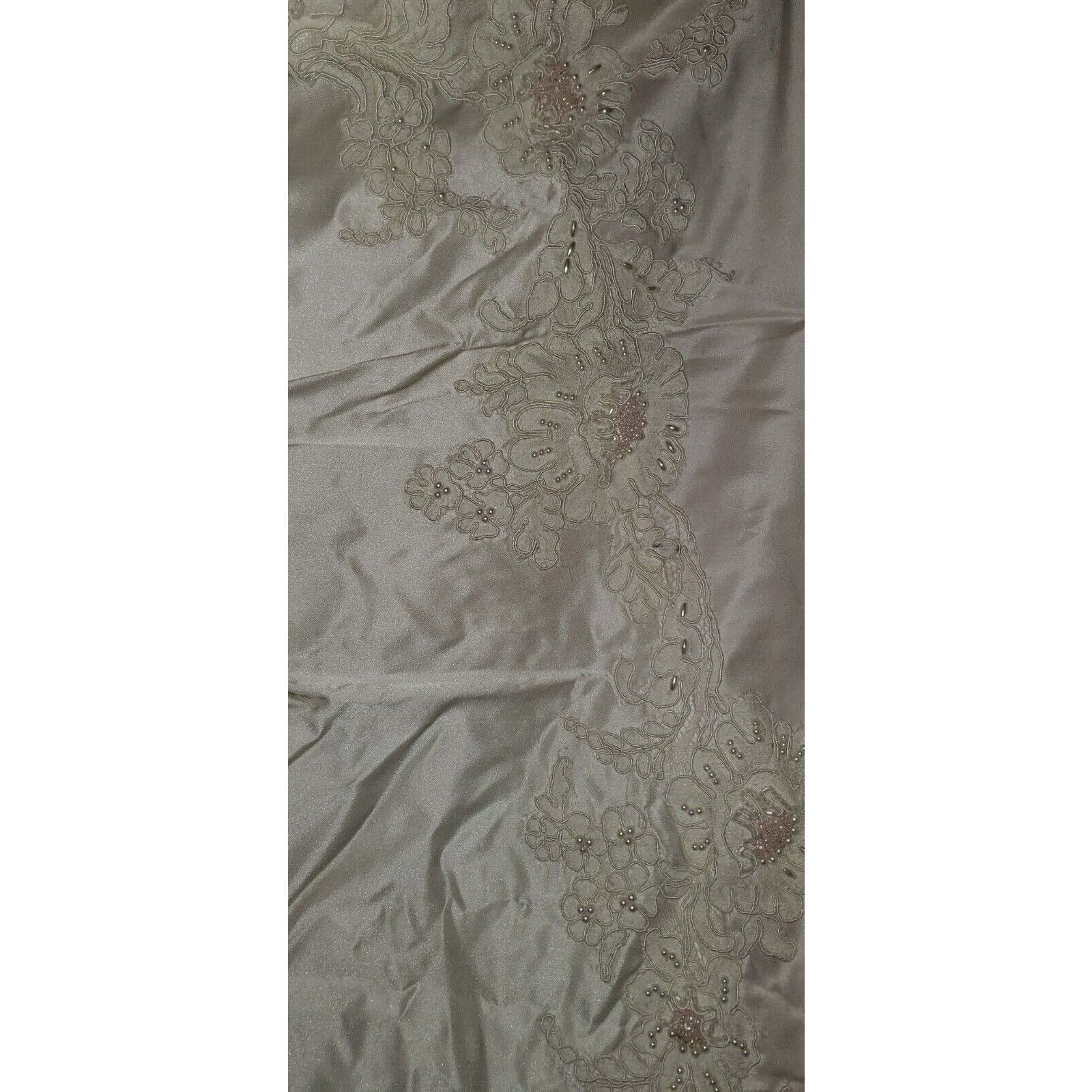 Handmade White Bridal Wedding Coat Jacket with Train Lace Sleeves 1XL Size XXL / US 16-18 / IT 52-54 - 9 Thumbnail