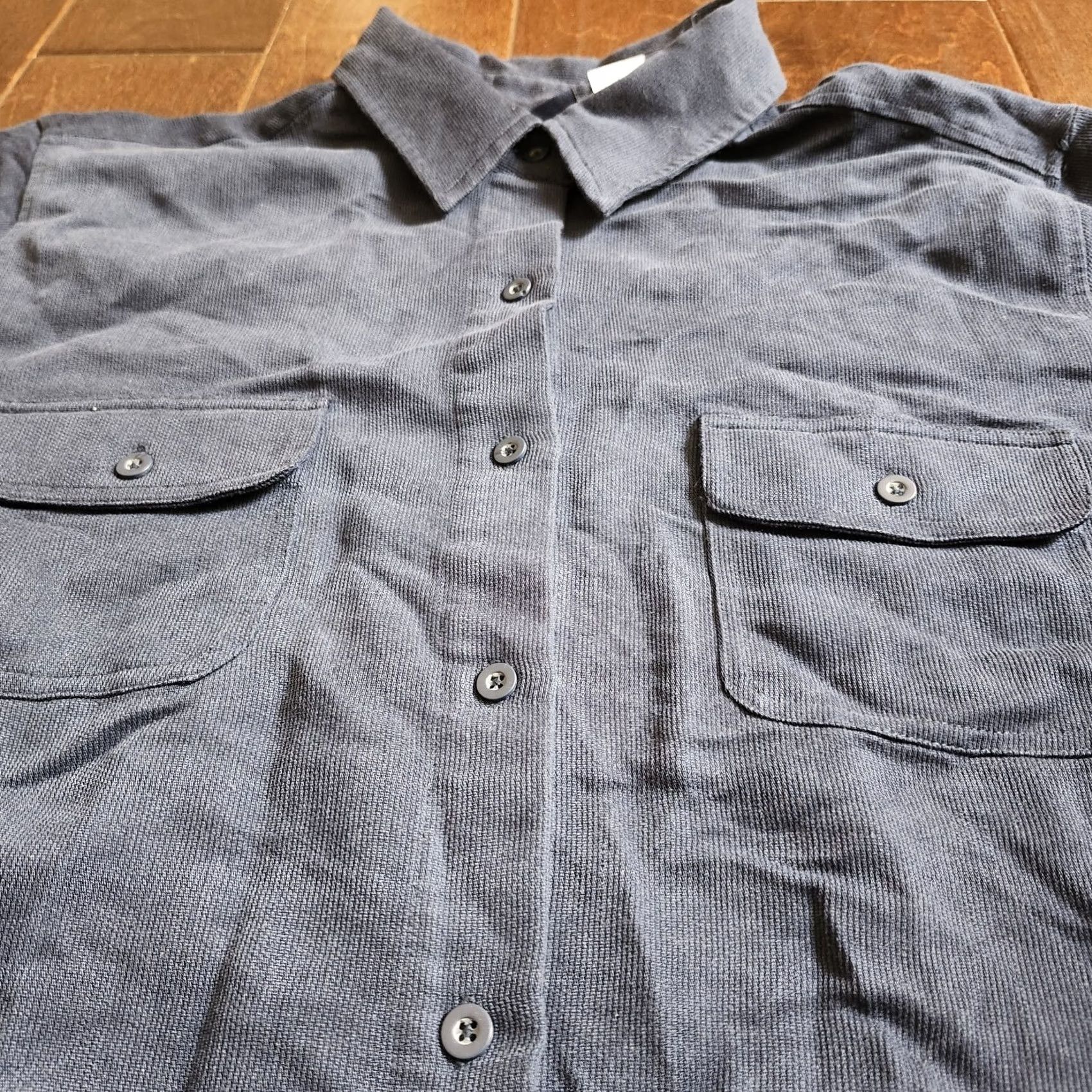 Vintage Honors Men’s Navy Blue Long Sleeve Button-Up Shirt L Pocket Collared - Regular Size Size US L / EU 52-54 / 3 - 7 Thumbnail