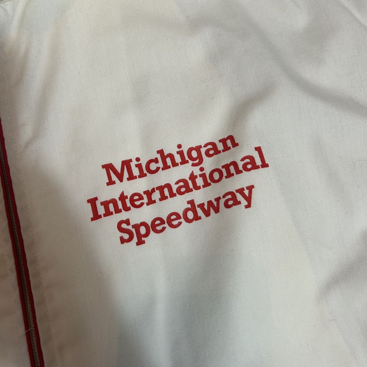 NASCAR Vintage 1980s Winston Cup Michigan Speedway Jacket Size US XL / EU 56 / 4 - 3 Thumbnail