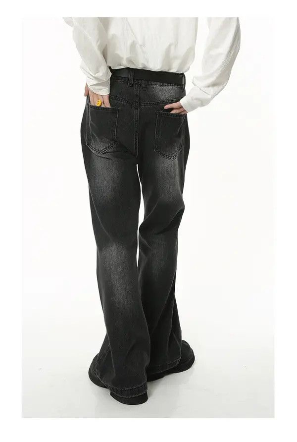 Japanese Brand Kinuka x ishi Vintage slim-fit washed bootcut jeans Size US 32 / EU 48 - 3 Thumbnail
