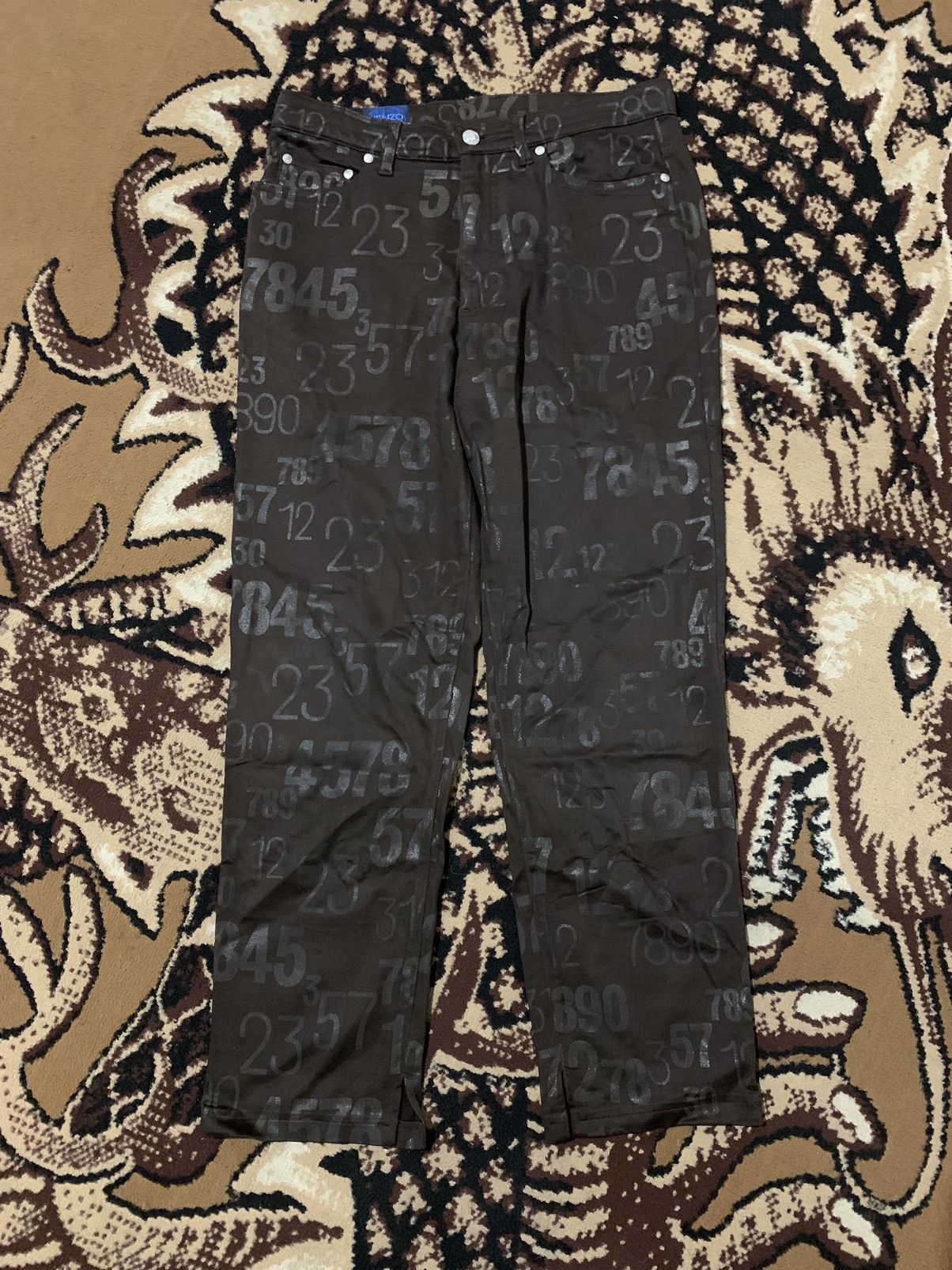 Kenzo Vintage Y2K Kenzo Jeans Overprint Size 42" / US 20 - 1 Thumbnail