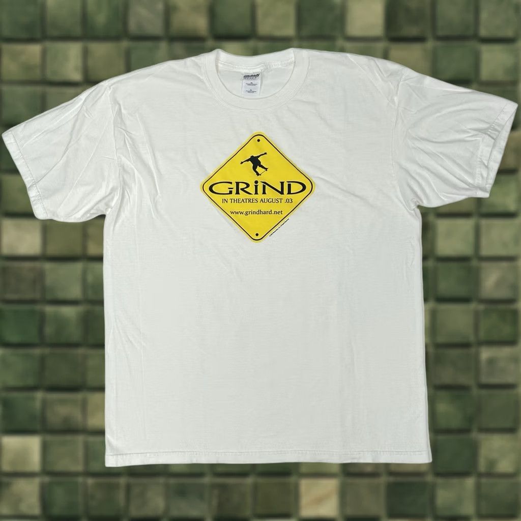 Gildan VINTAGE Grind Movie 2003 Skate Skateboarding Promo Tee XL White Size US XL / EU 56 / 4 - 1 Thumbnail