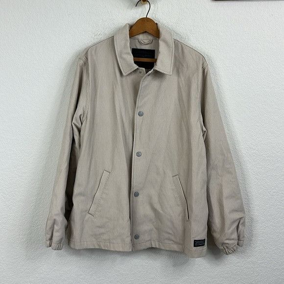 Levi's Levi's Corduroy Cream Button Down Shacket Shirt Jacket Coat Size US M / EU 48-50 / 2 - 1 Thumbnail