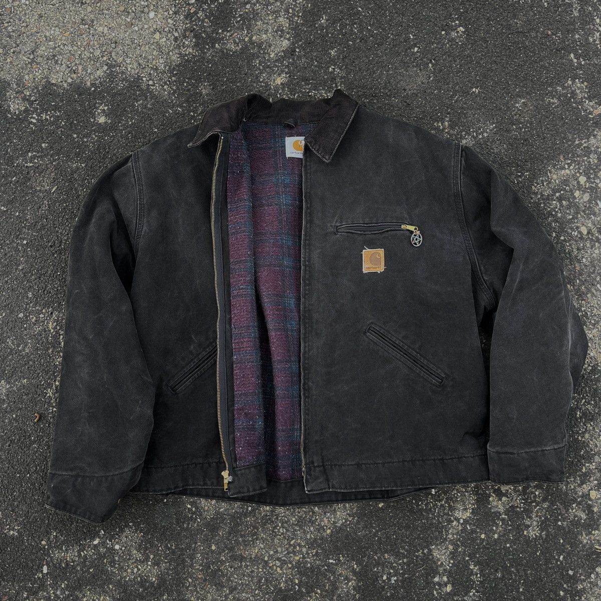 image of Vintage Carhartt Detroit Jacket in Black, Men's (Size XL)