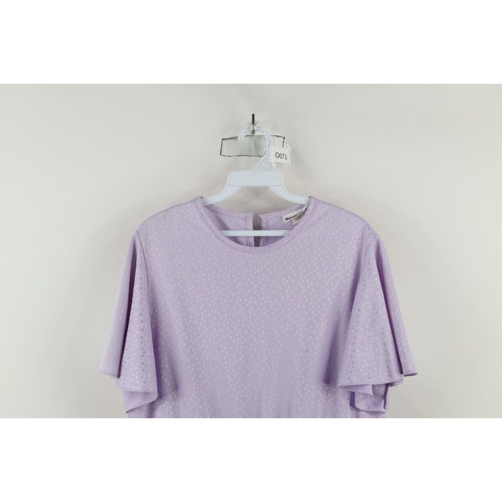 Vintage Vintage 90s Babydoll Fairy Polkadot Fairy Sleeve Knit Dress Size L / US 10 / IT 46 - 2 Thumbnail