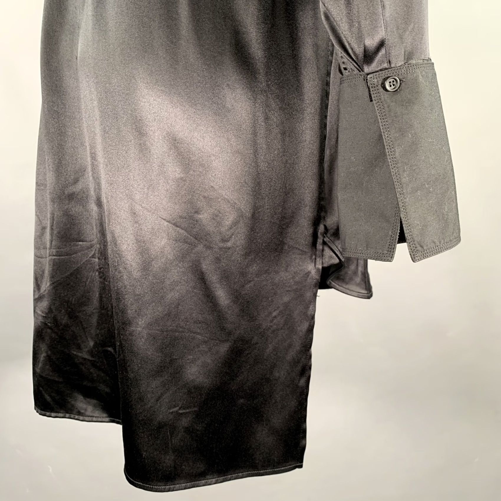 Loewe LOEWE Black Silk Tunic Long Sleeve Shirt S Mens Size US S / EU 44-46 / 1 - 5 Thumbnail