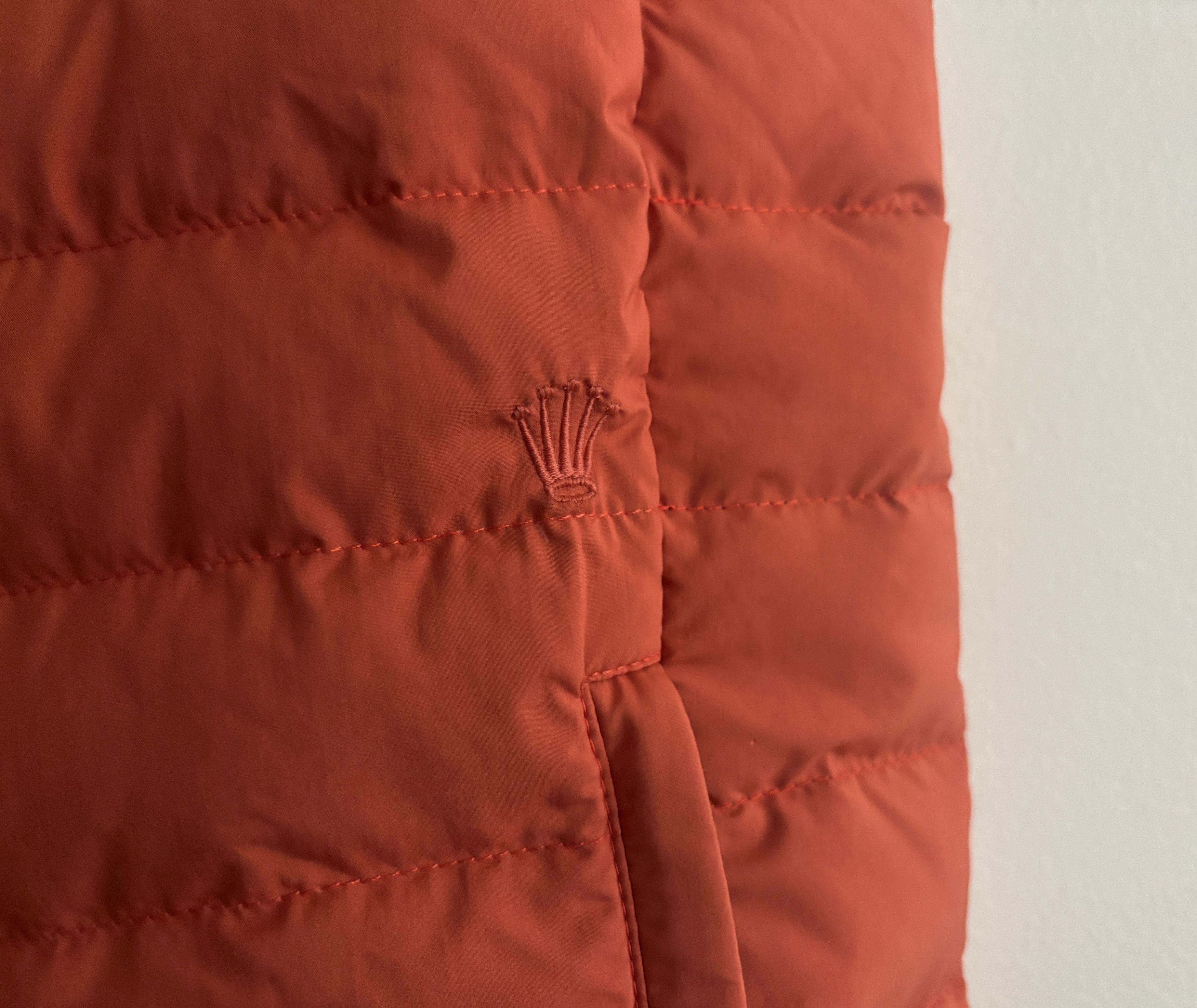 Fedeli RARE Rolex Quilted Orange Down Snap Button Padded Vest Size US M / EU 48-50 / 2 - 11 Thumbnail