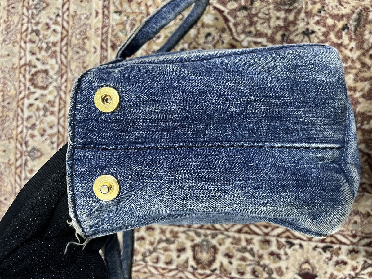 Prada PRADA Canapa Denim Handbag/Tote Size ONE SIZE - 21 Thumbnail