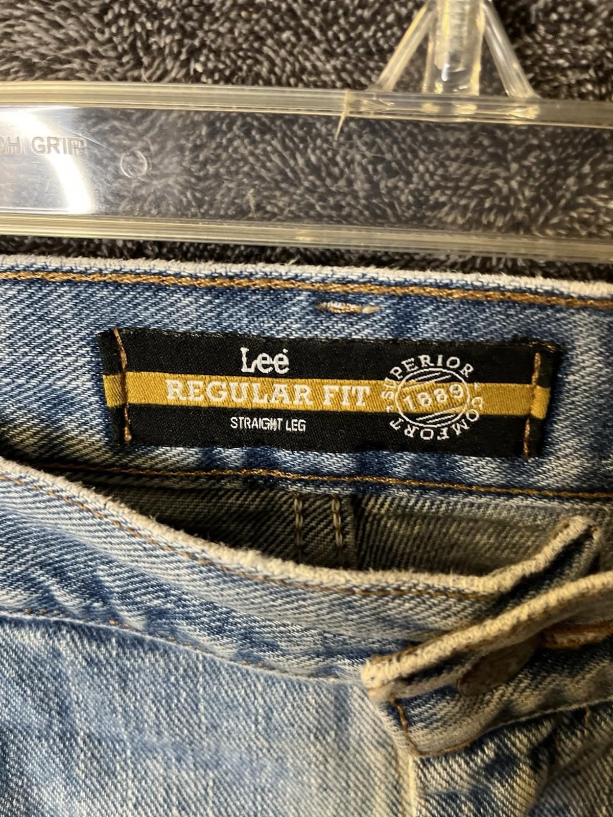 Lee Lee Regular Fit Straight Jeans Mens 40x32 Light Wash Mexico Size US 40 / EU 56 - 5 Thumbnail