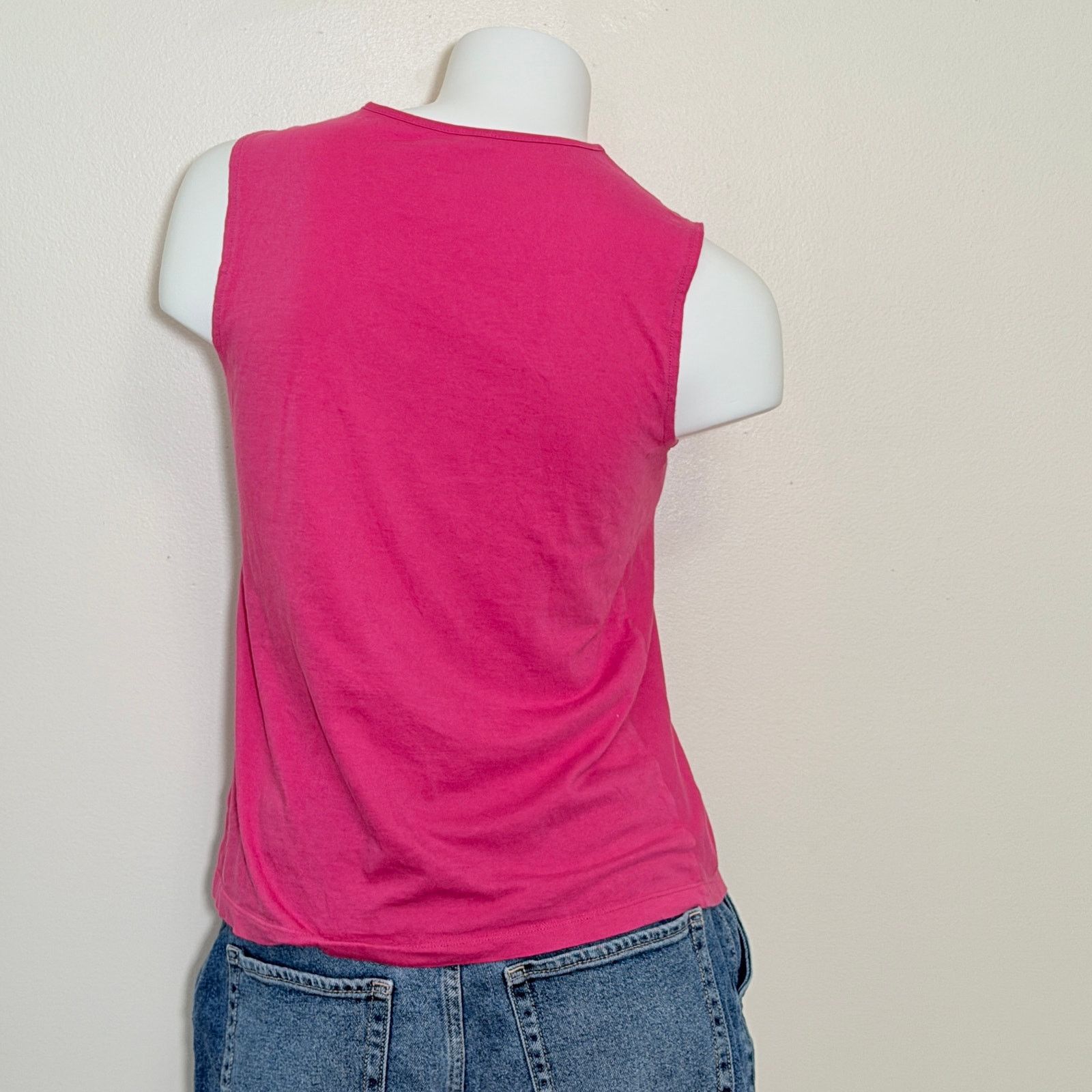 Talbots Petite Talbots Sleeveless Tank Pink barbiecore preppy flowy Size S / US 4 / IT 40 - 3 Thumbnail