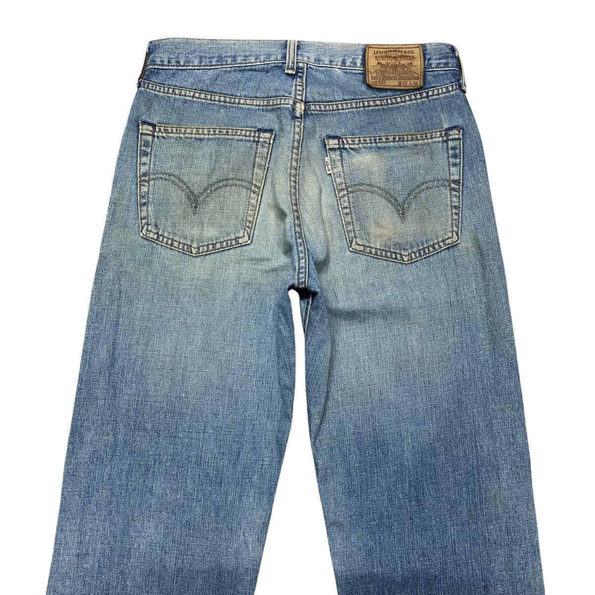 Levi's Vintage Levis 503 Distressed Denim Selvedge Jeans Size US 29 - 9 Thumbnail