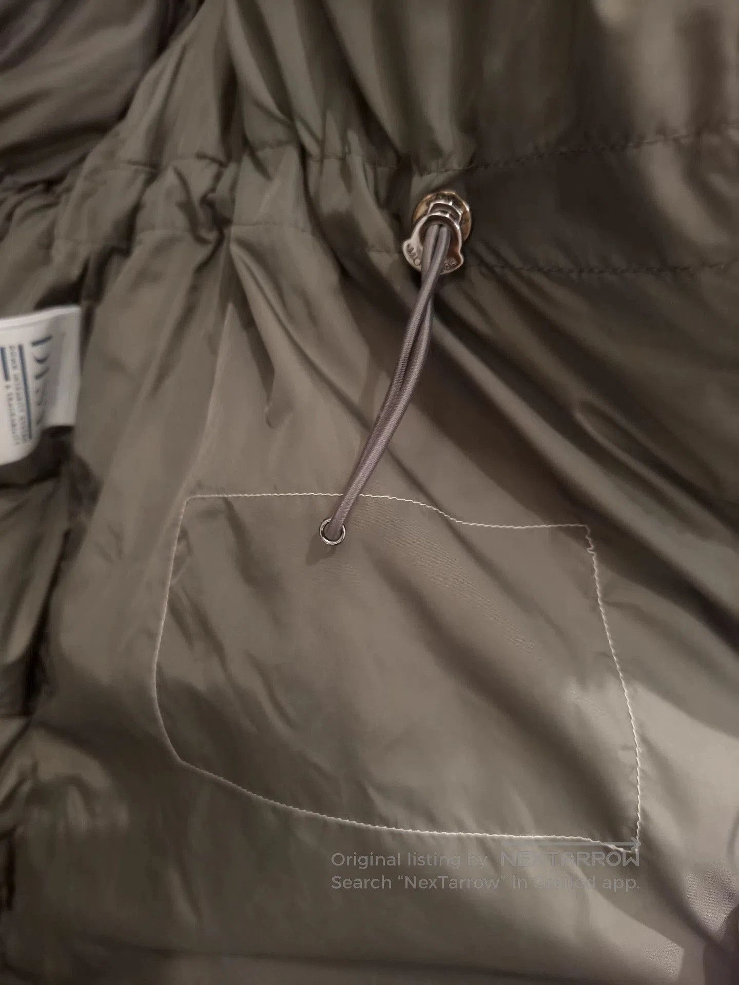 Moncler Silver Puffer Coat with Faux Fur Hood. Size US S / EU 44-46 / 1 - 8 Thumbnail