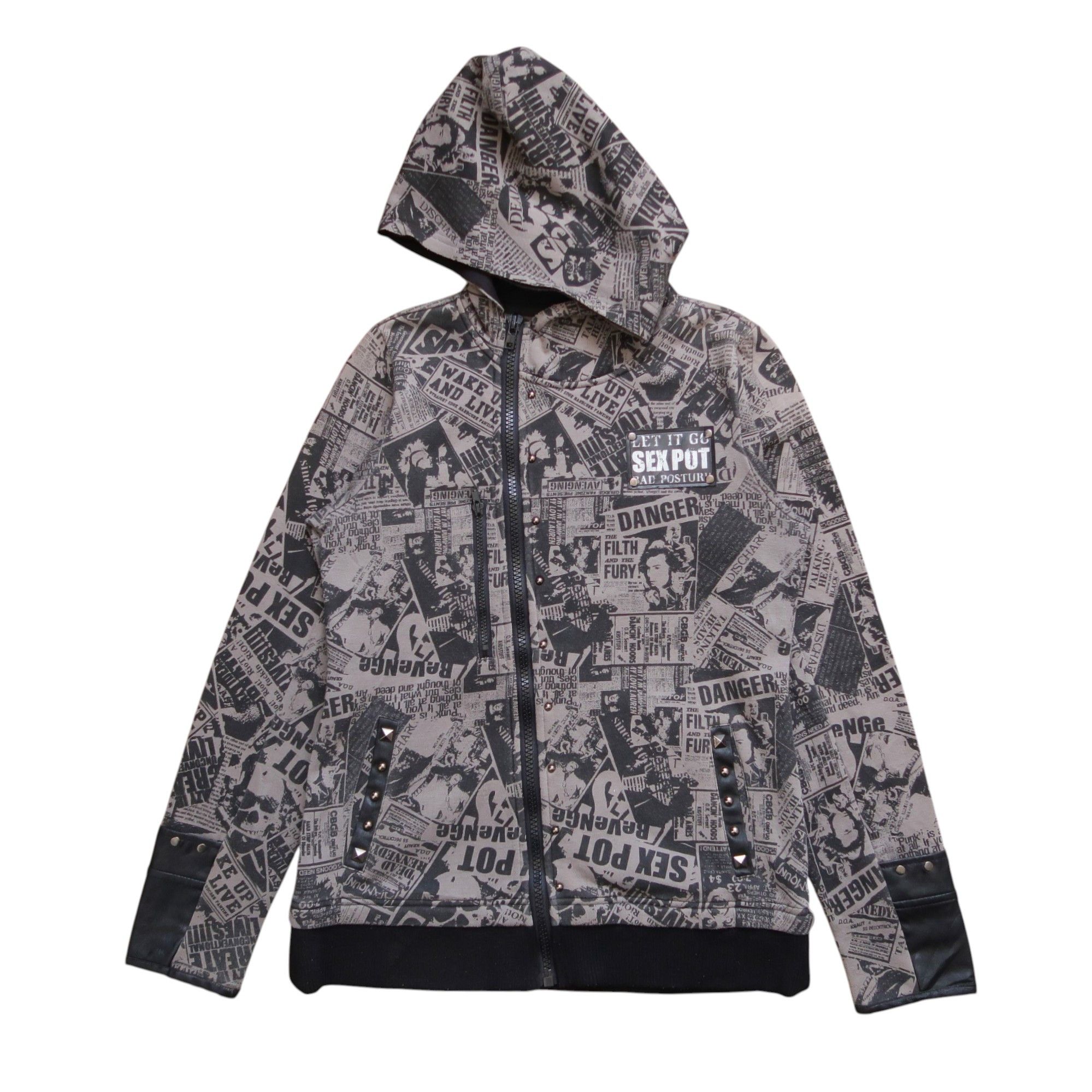 Sex Pot ReVeNGe 1990s Sex Pot Revenge Asymmetrical Hoodie Zip Size US M / EU 48-50 / 2 - 1 Thumbnail
