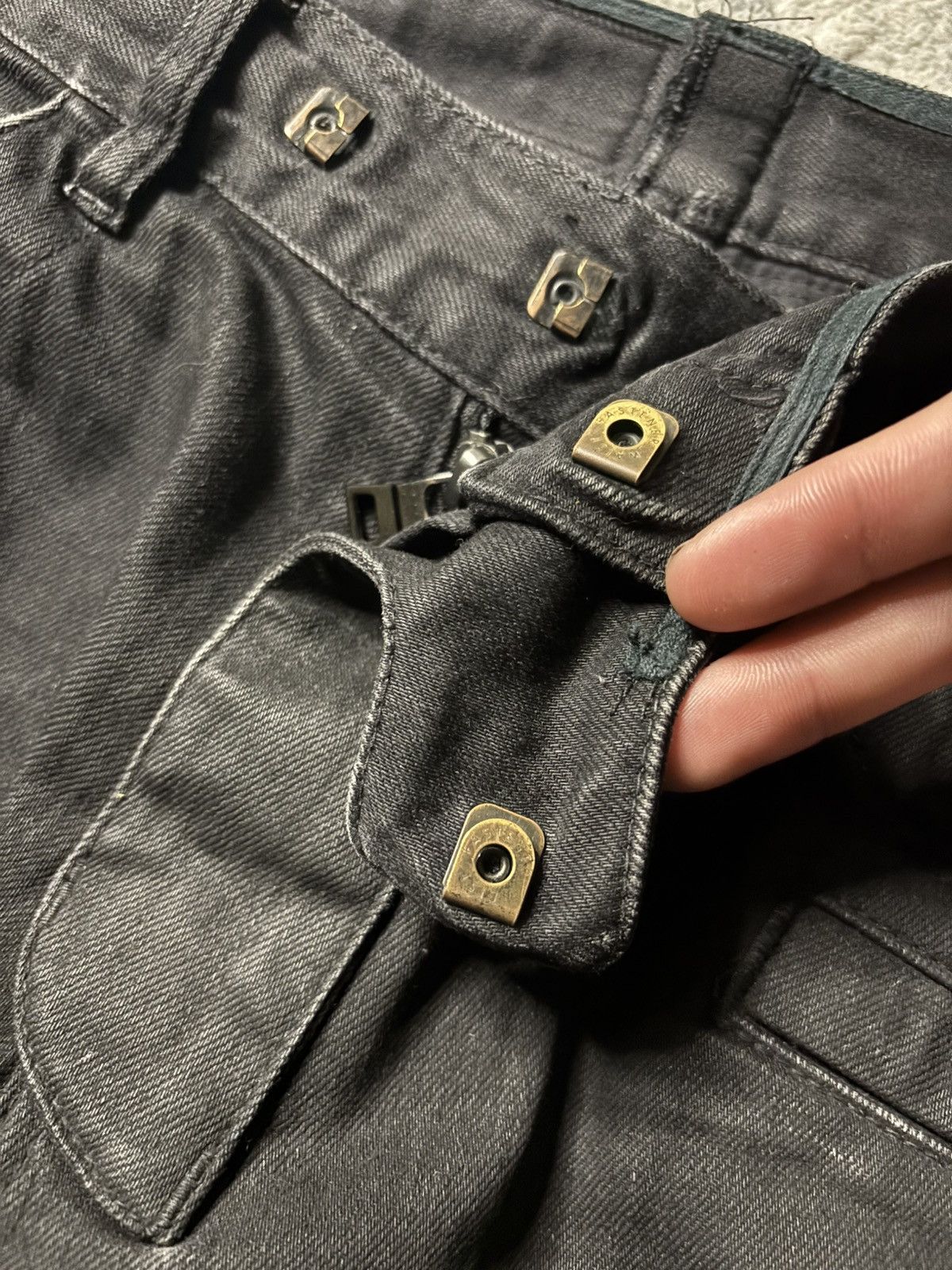 Balmain Balmain SS11 Decarnin Waxed Biker Denim Size US 30 / EU 46 - 8 Thumbnail