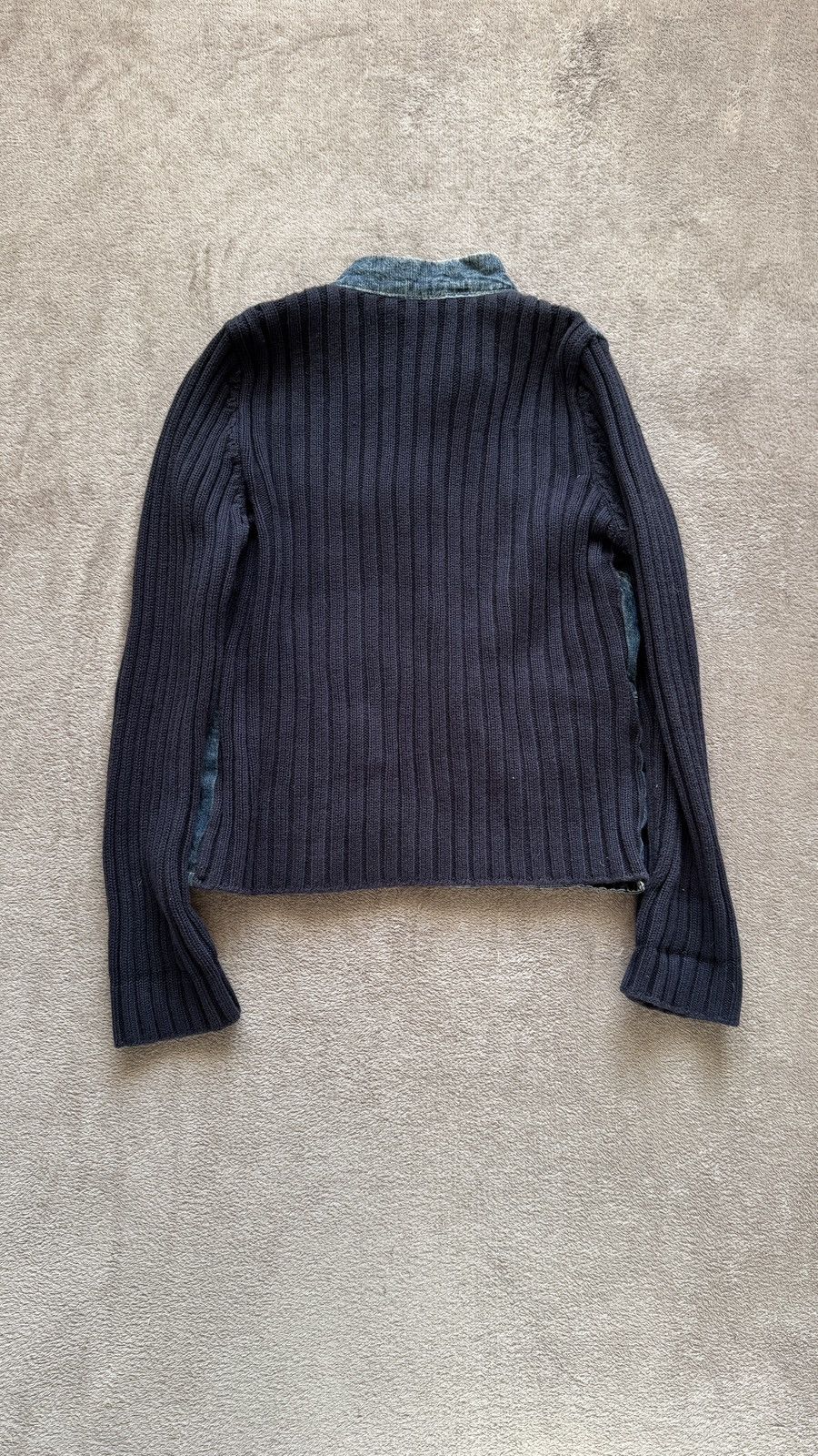 Hysteric Glamour Y2K Vintage Faded Denim Knit Jacket gucci miu miu ysl Style Size US S / EU 44-46 / 1 - 4 Thumbnail