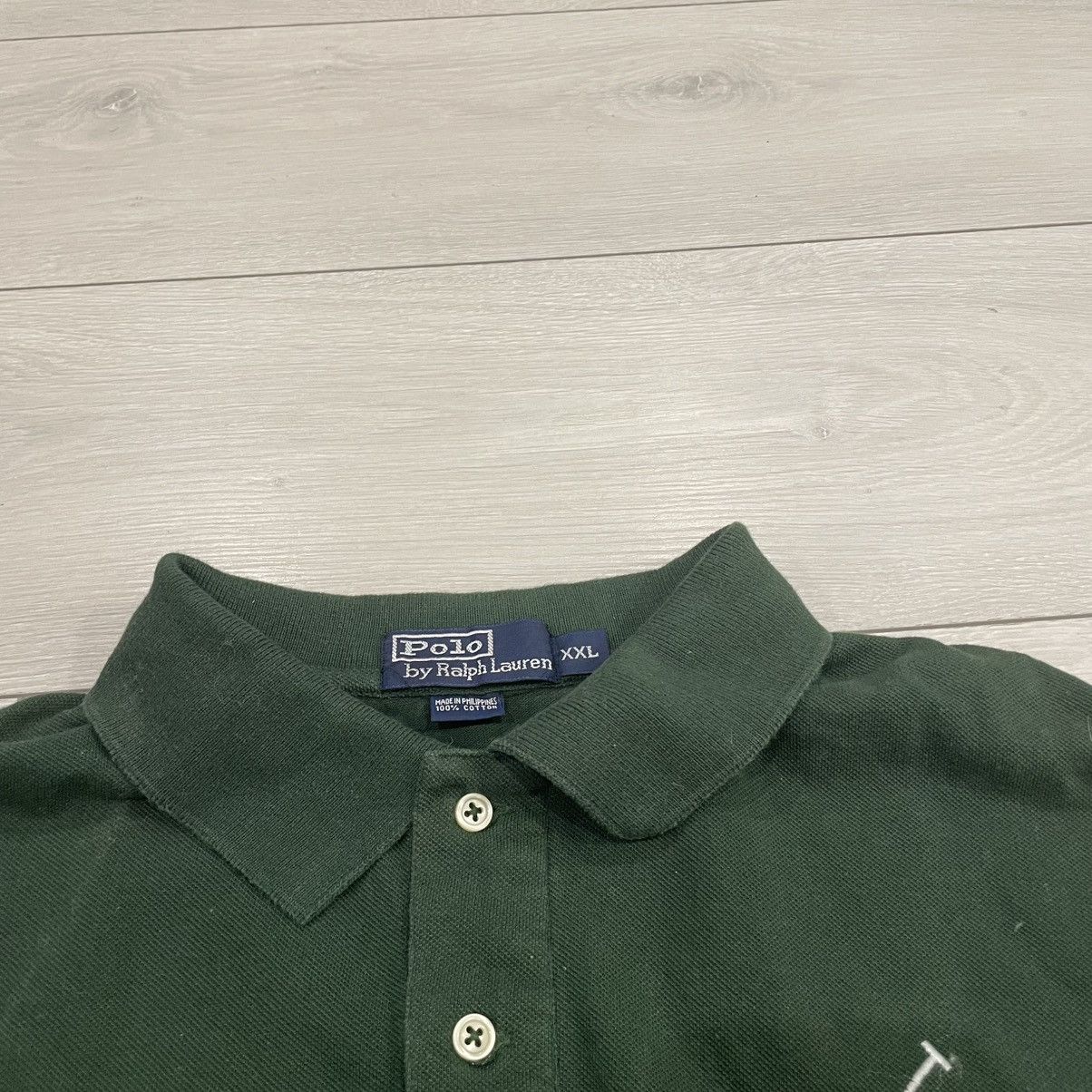 Polo Ralph Lauren × Ralph Lauren × Vintage Polo Ralph Lauren green Chief Keef Polo Shirt PRL TEE OLD rr Size US XXL / EU 58 / 5 - 2 Thumbnail