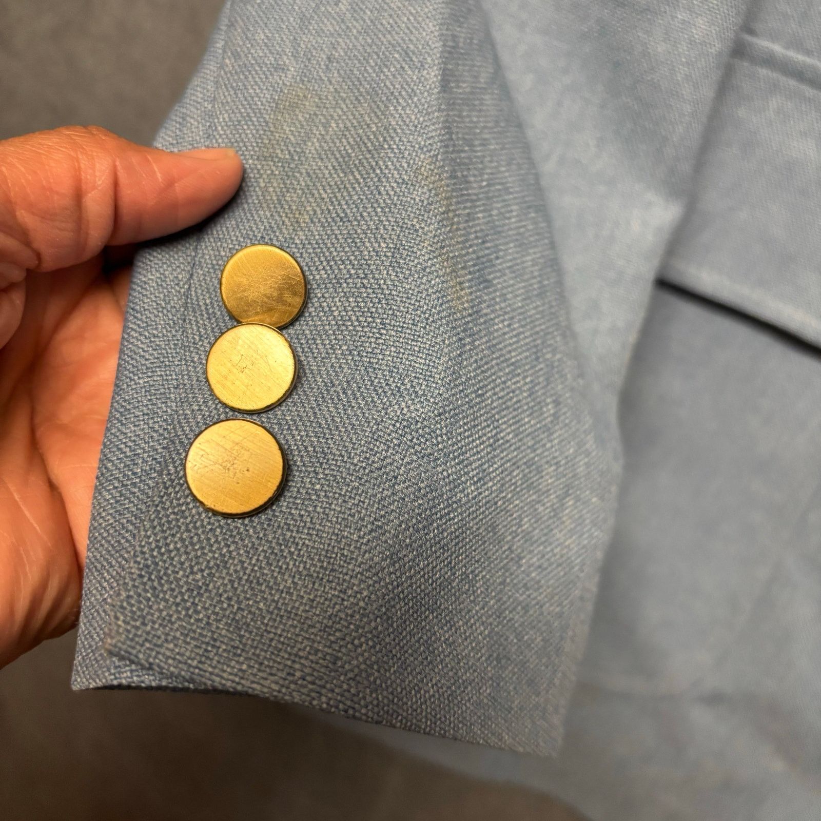 Levi's Vintage 70s Levi's Panatela Sportswear Jacket Blazer 42R Blu Size 42R - 8 Thumbnail