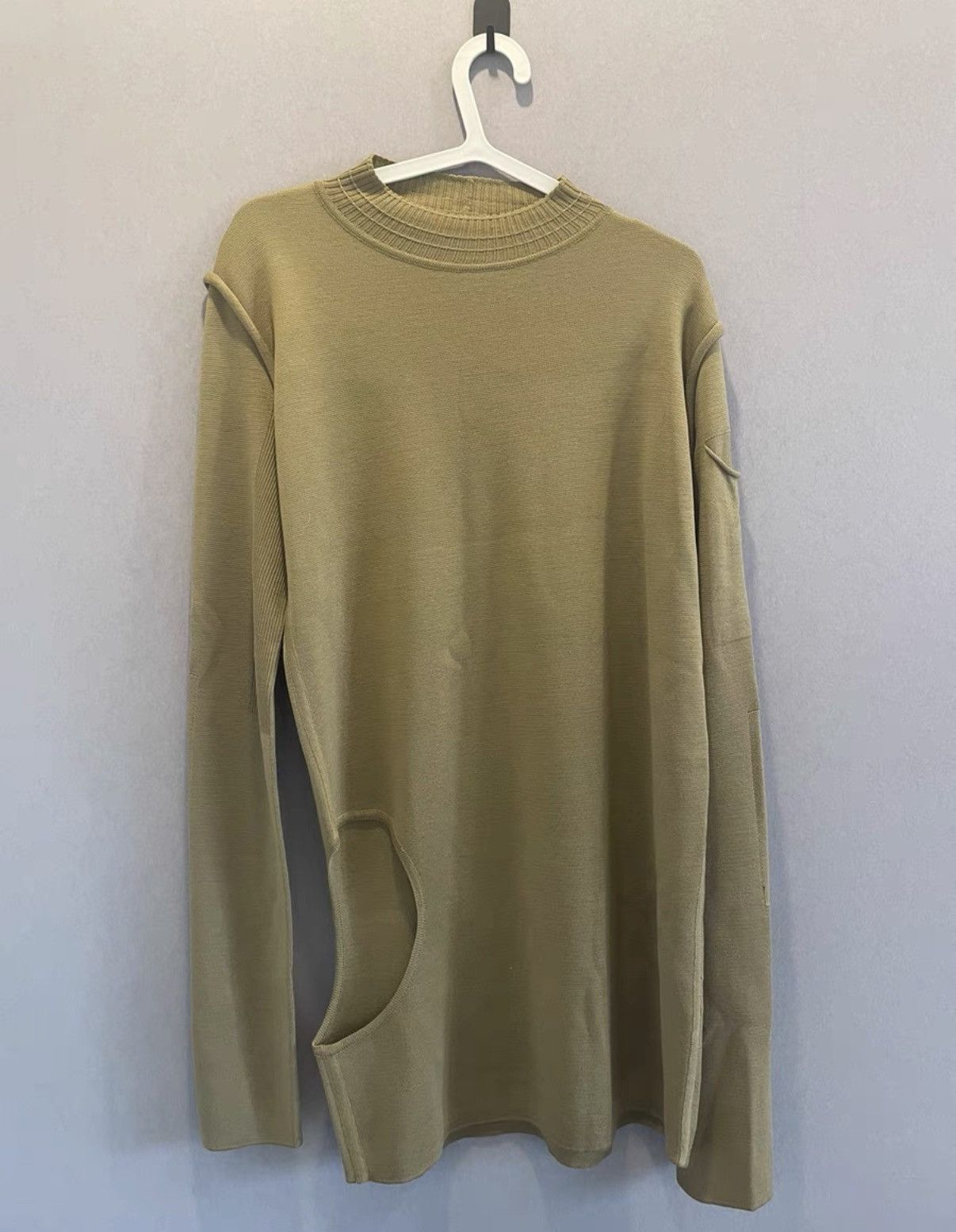 Rick Owens Rick Owens 17FW Runway Wool Frayed Hem Sweatshirt Size US M / EU 48-50 / 2 - 1 Thumbnail