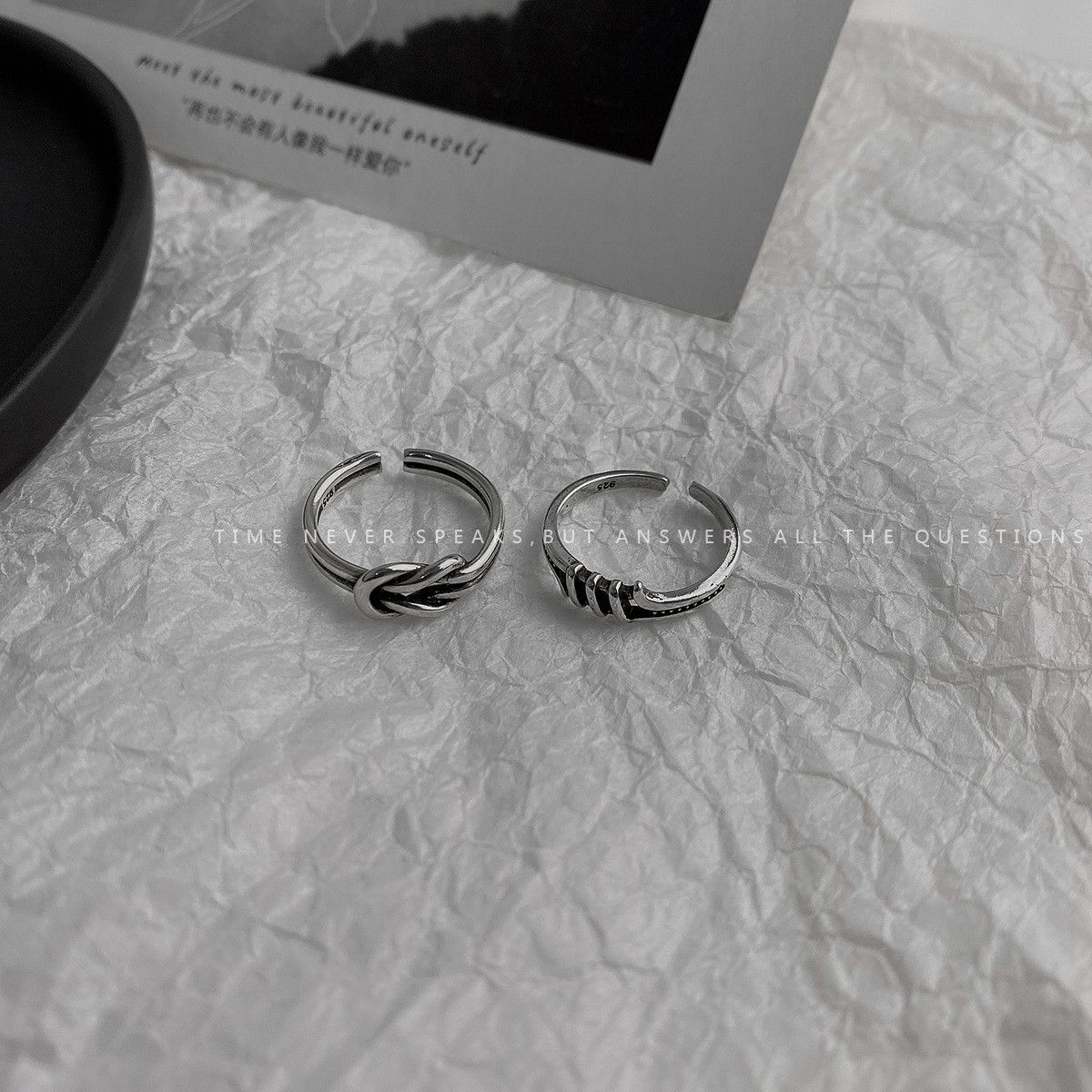 Jewelry Dark Jewelry Rings Open Size Chrome Ring (Size 7-13) Size ONE SIZE - 4 Thumbnail