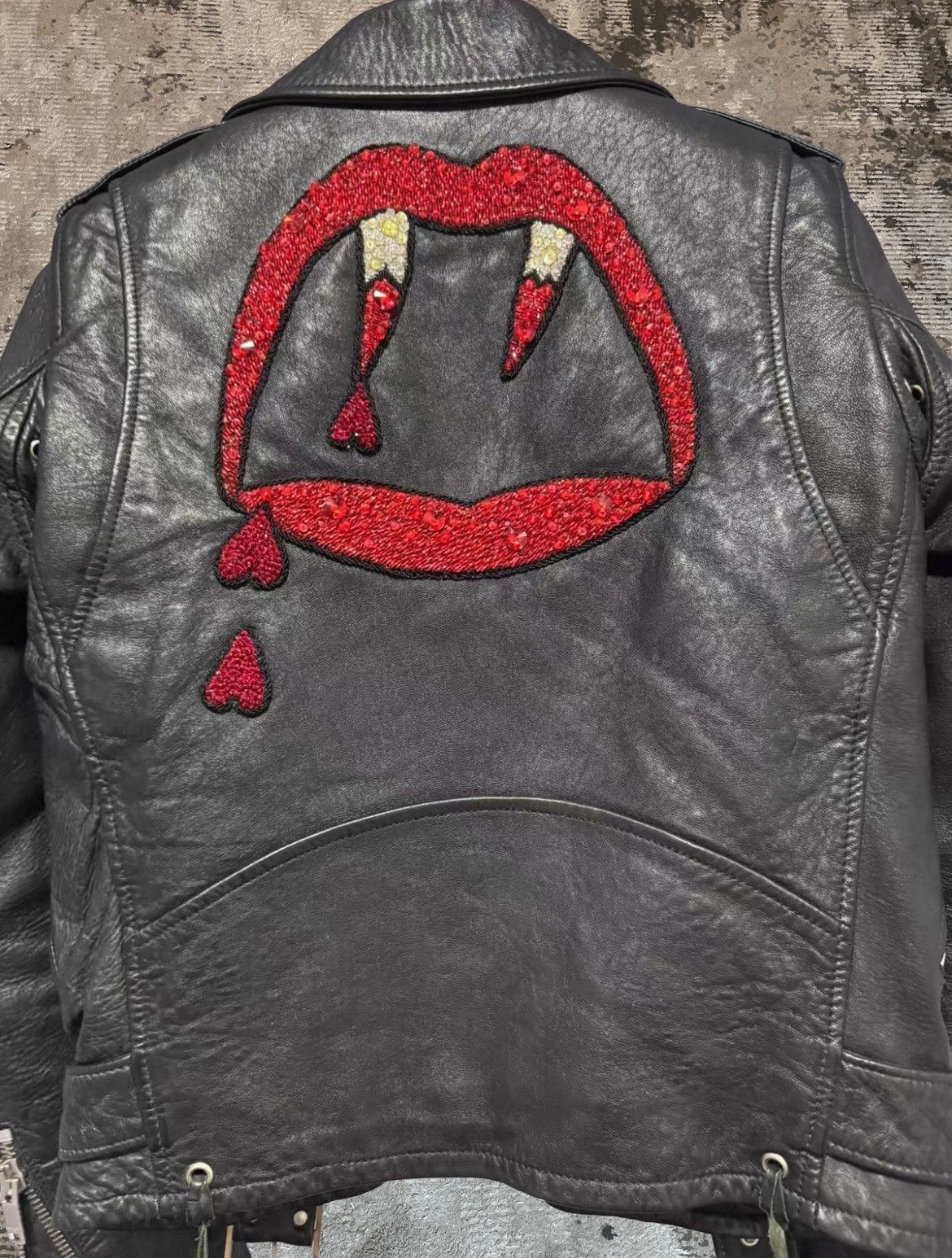 Saint Laurent L17 Bloodluster Leather Jacket