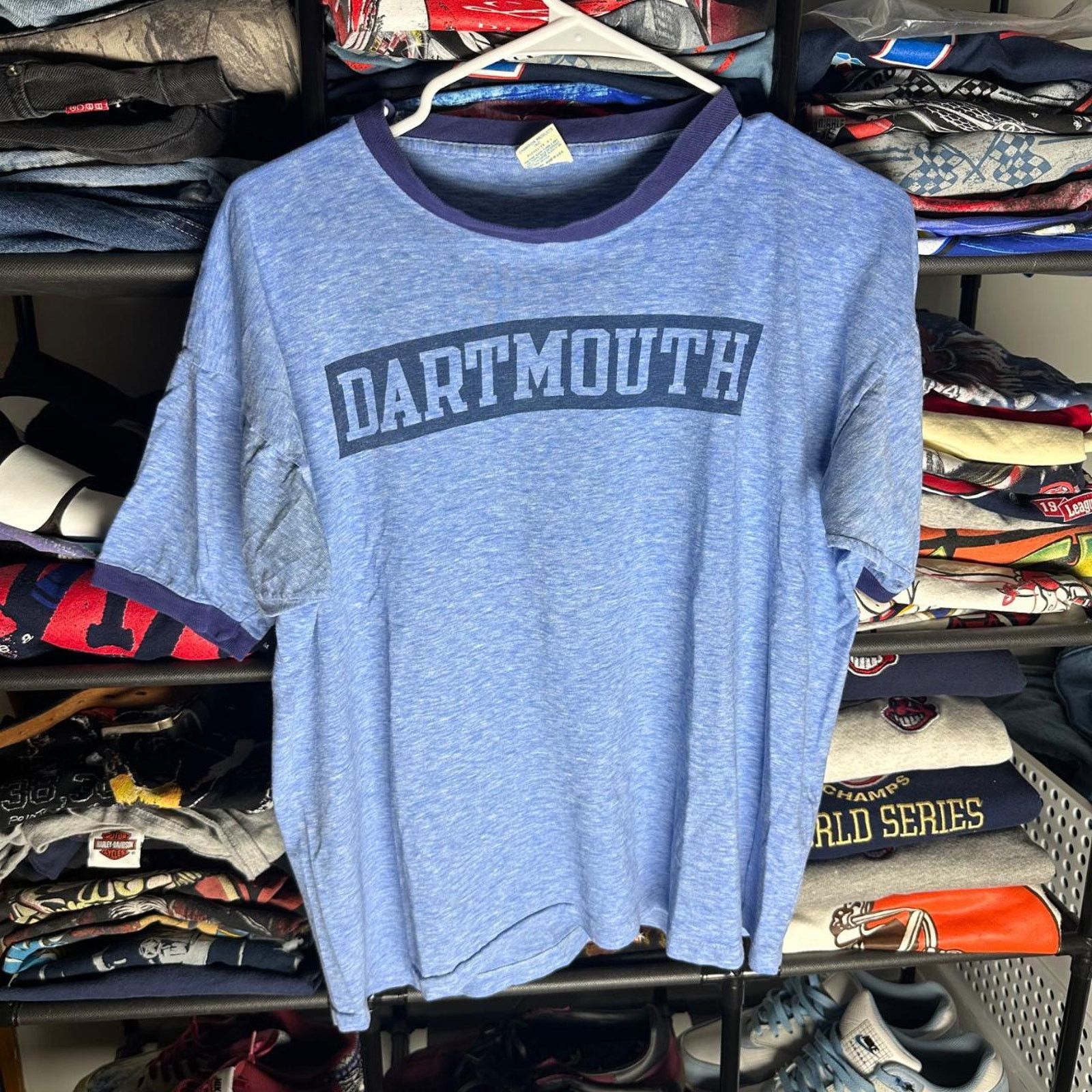 トップス CHAMPION REVERSE WEAVE 70S DARTMOUTH Vintage Dartmouth University Champion Football Jersey Ringer