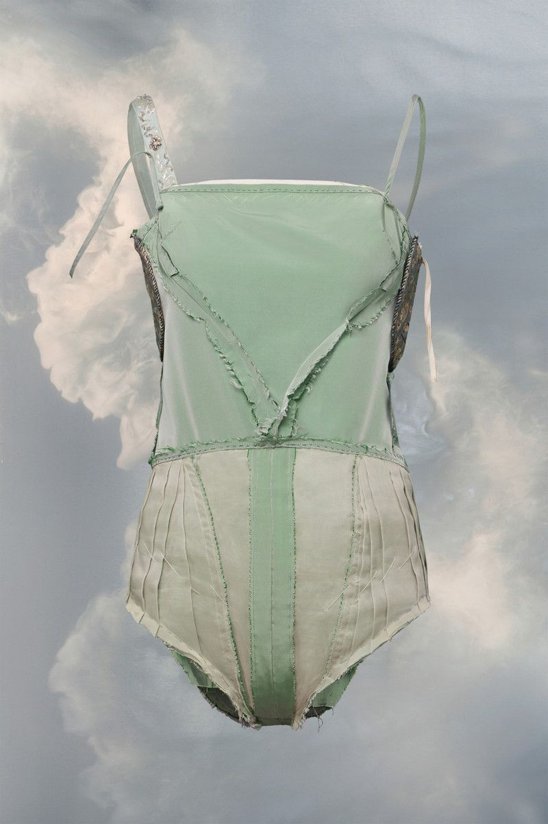 Maison Margiela o1mle0426 Decortique Bodysuit in Green Size S / US 4 / IT 40 - 1 Thumbnail