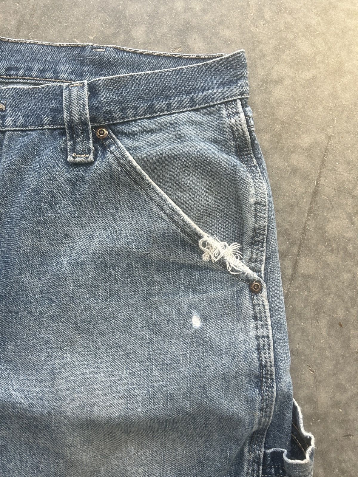 Vintage × Wrangler Vintage Y2K Carhartt Style Baggy Carpenter Jeans Size US 36 / EU 52 - 9 Thumbnail