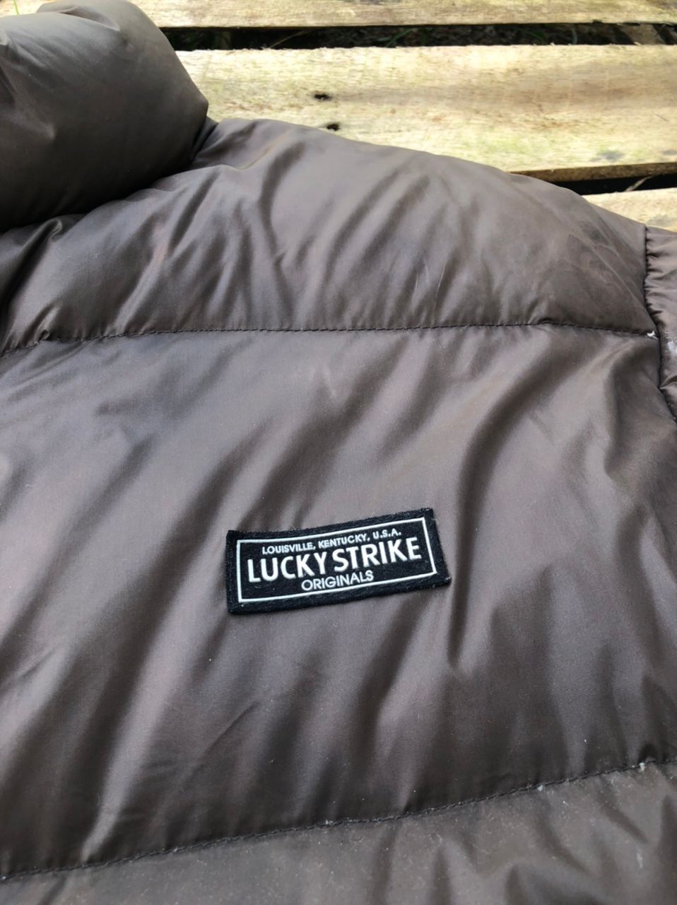 Vintage Rare🔥 Vintage 90s Lucky Strike Puffer Jacket Racing Size US L / EU 52-54 / 3 - 6 Thumbnail