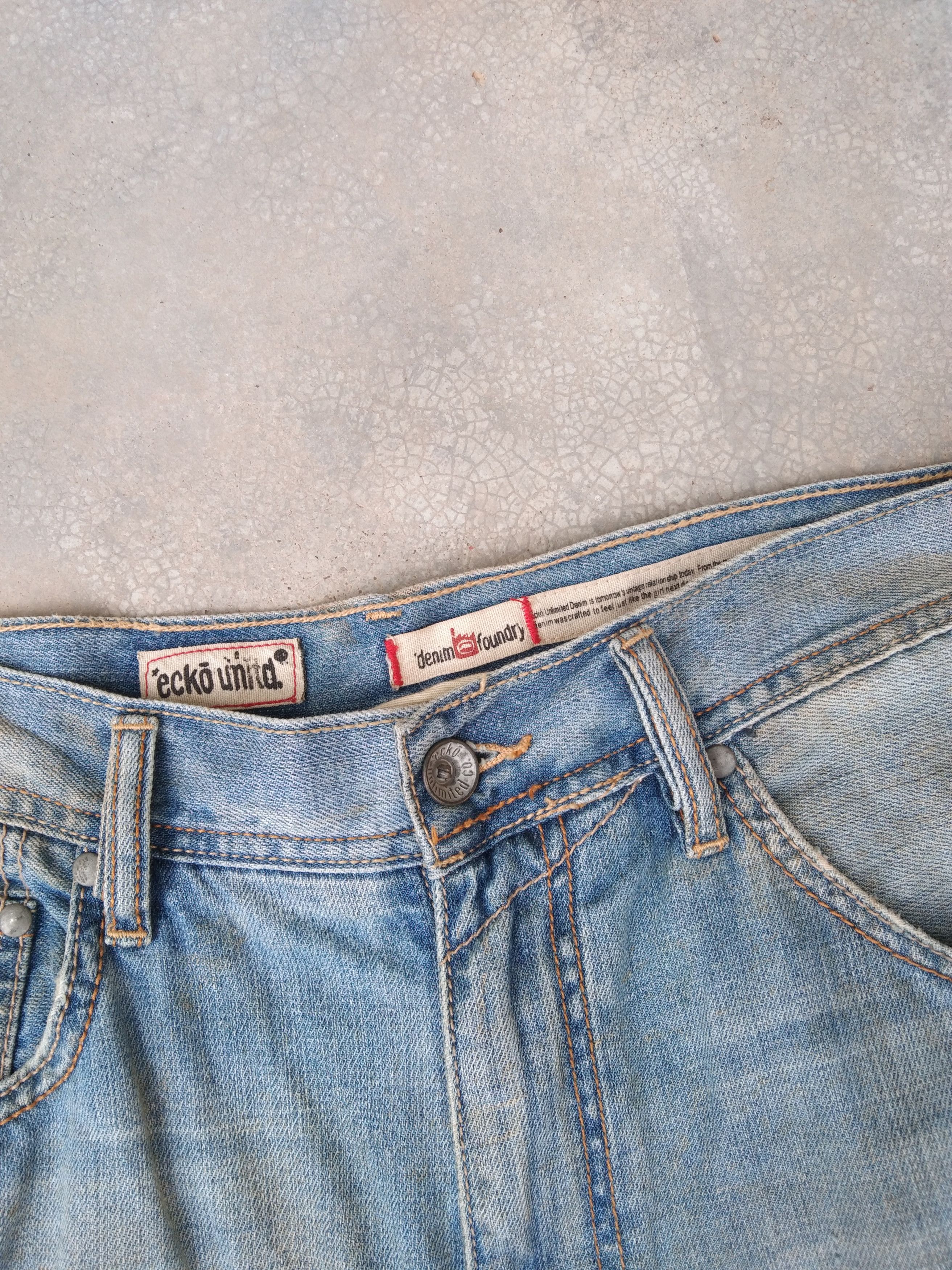 Ecko Unltd. × Vintage Vintage Ecko Unltd. Rusty Wash Hip Hop Baggy Jeans 36x30 Size US 36 / EU 52 - 4 Thumbnail