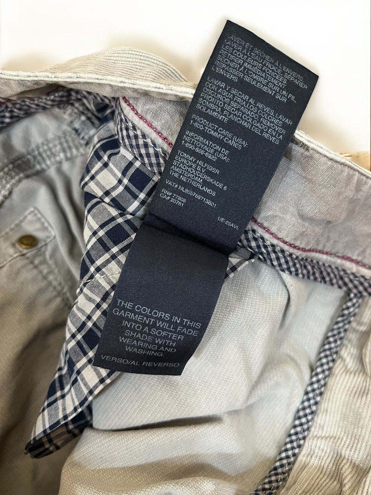 Tommy Hilfiger Tommy Hilfiger Rome grey corduroy trousers size W31 L32 Size US 31 - 7 Thumbnail