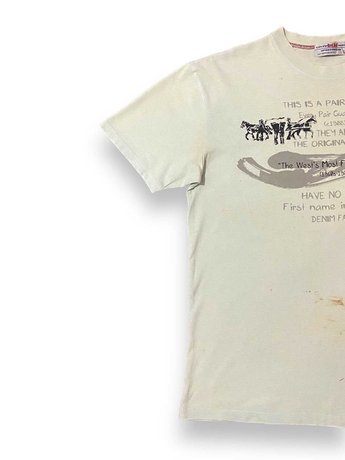 Levi's × Vintage Vintage Levi’s Redtab Levis Oldscool Poem Tee Size US L / EU 52-54 / 3 - 5 Thumbnail
