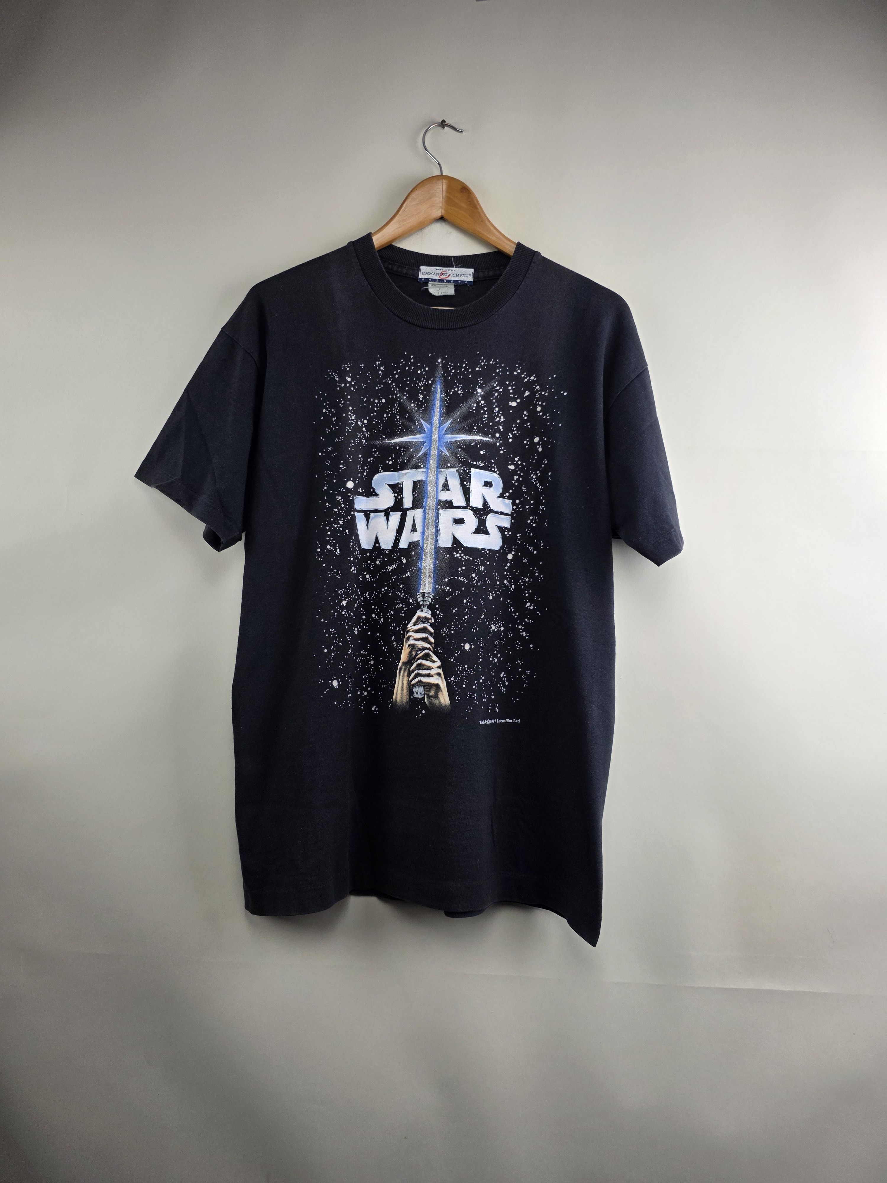 Star Wars × Vintage 1997 Star Wars may the force be with you L 21.5" 29" Size US L / EU 52-54 / 3 - 1 Thumbnail