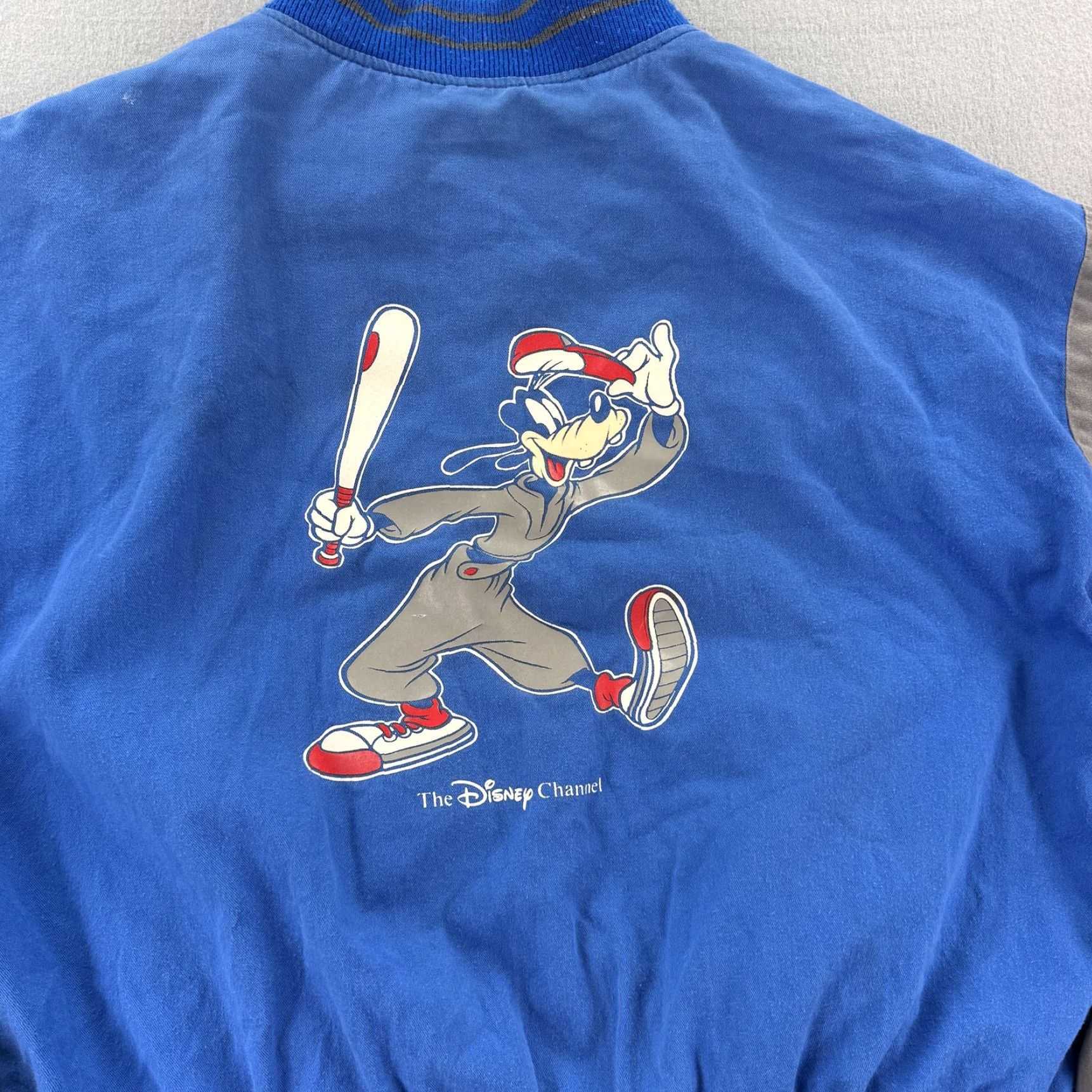 Disney VINTAGE Disney Jacket Mens L Blue Goofy Baseball Grand Slam Varsity 90s USA Mens L Blue Goofy Baseball 90s Disney Channel Grand Slam varsity jacket Size US L / EU 52-54 / 3 - 5 Thumbnail