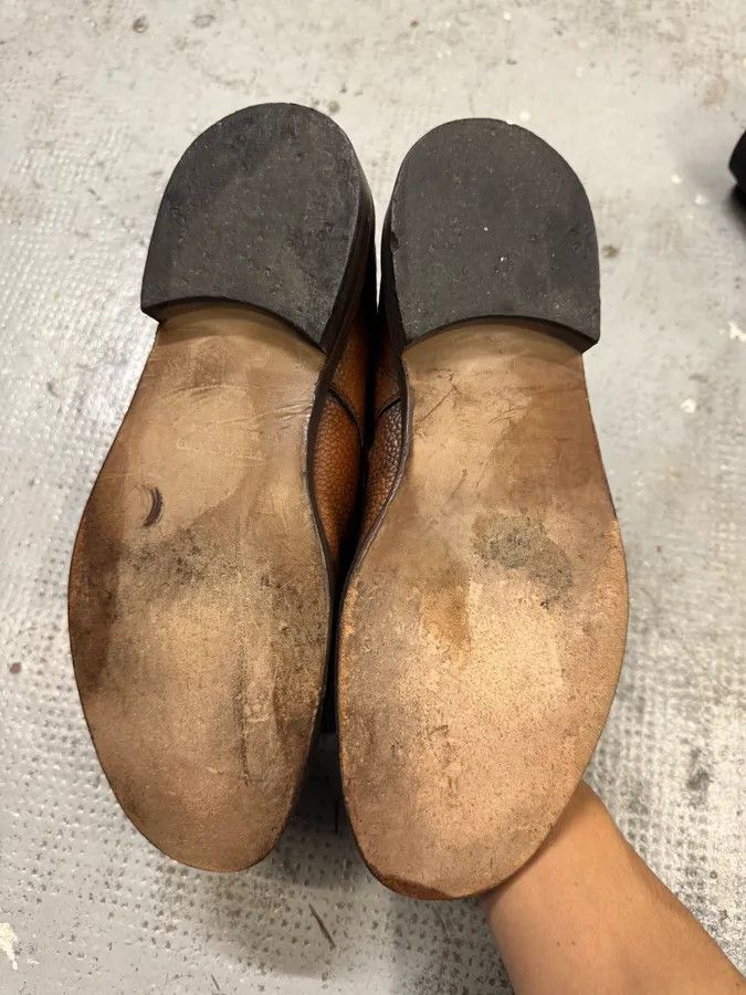 Daniele Alessandrini 2000s Daniele Alessandrini Brown Grain Leather Boots Size US 9 / EU 42 - 4 Thumbnail