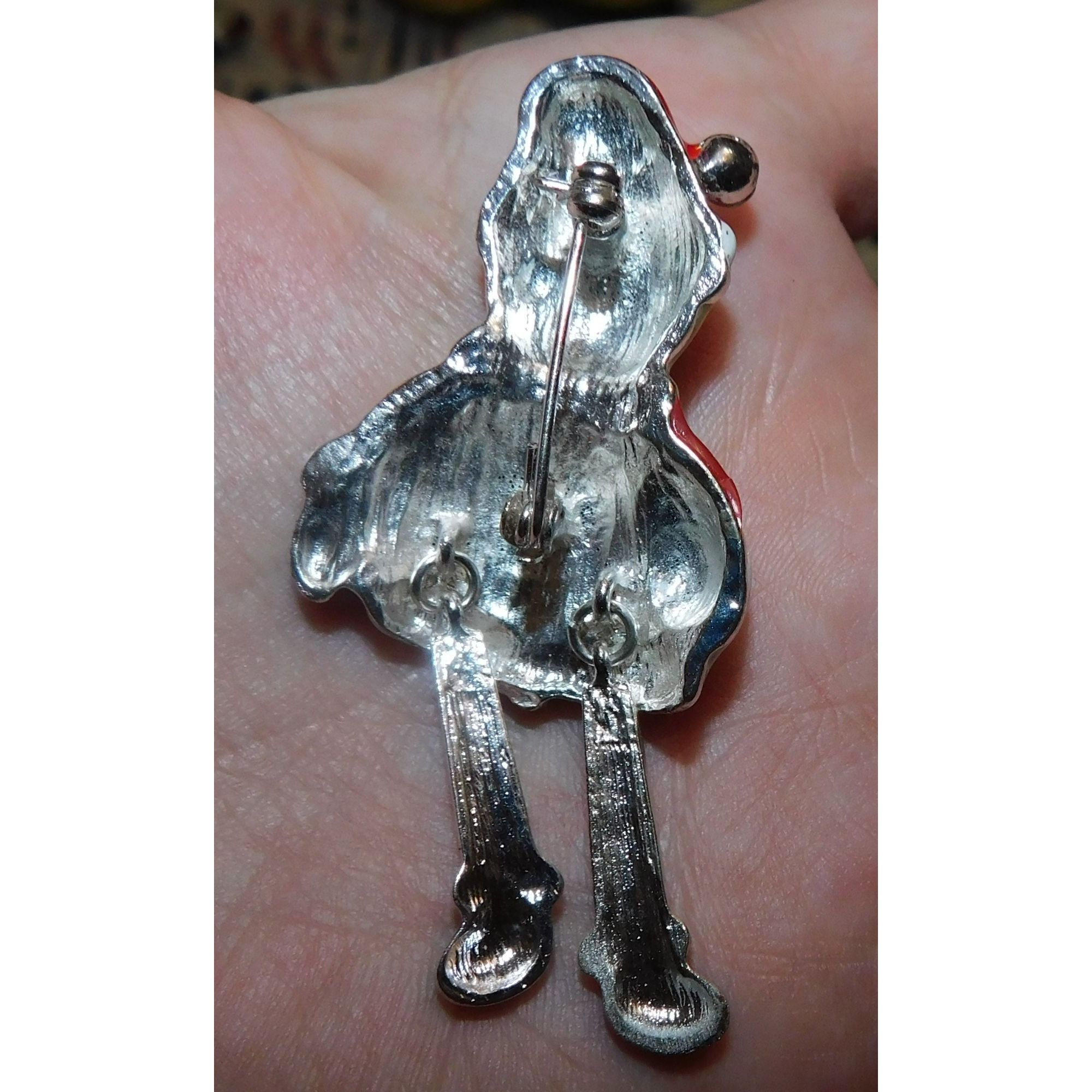Other Vintage Articulated Snowman Glitter Brooch Size ONE SIZE - 3 Thumbnail