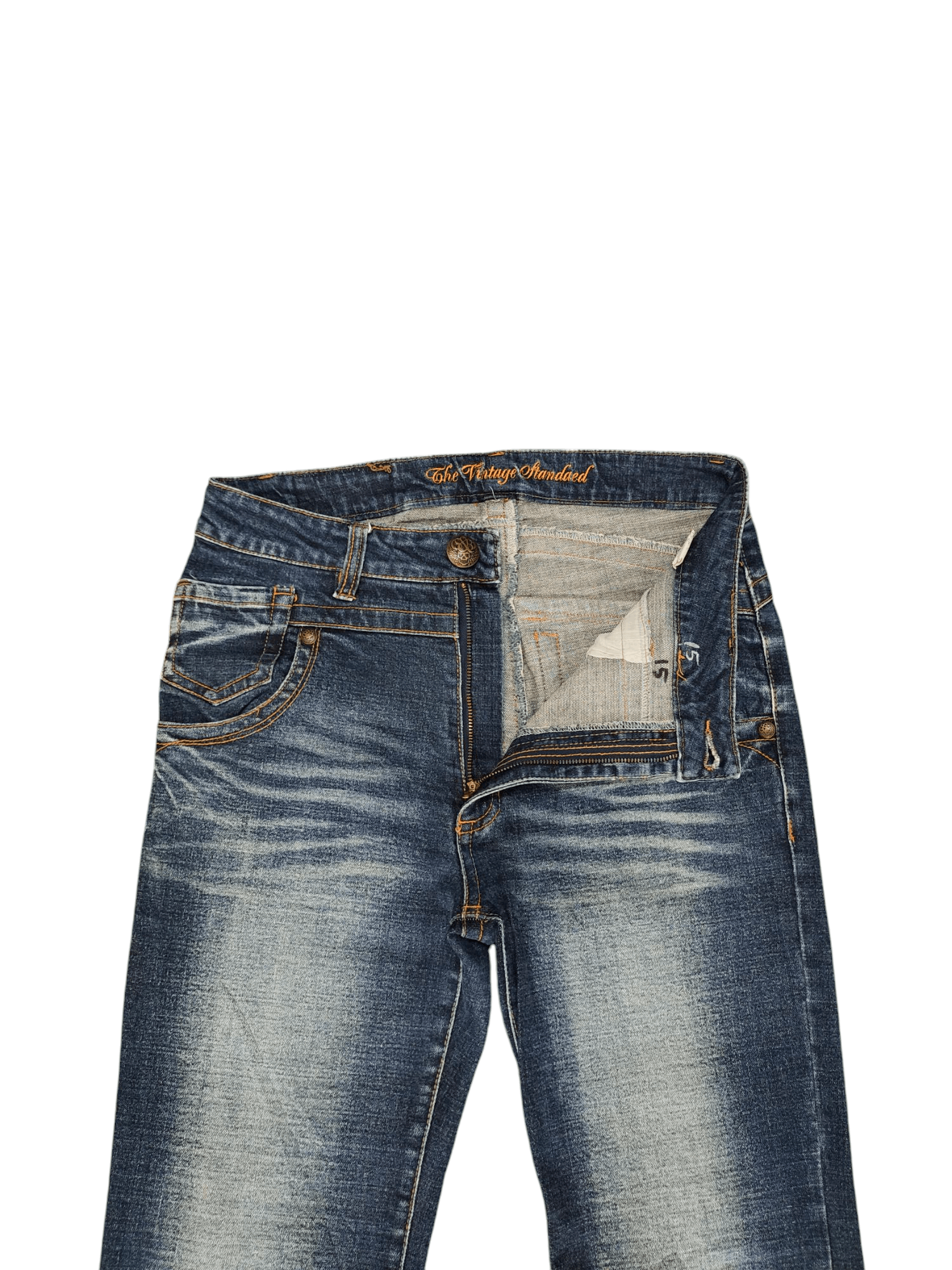 Kapital Flare Jeans The Vintage Japan Faded Distress Denim Bootcut Size US 30 / EU 46 - 9 Thumbnail