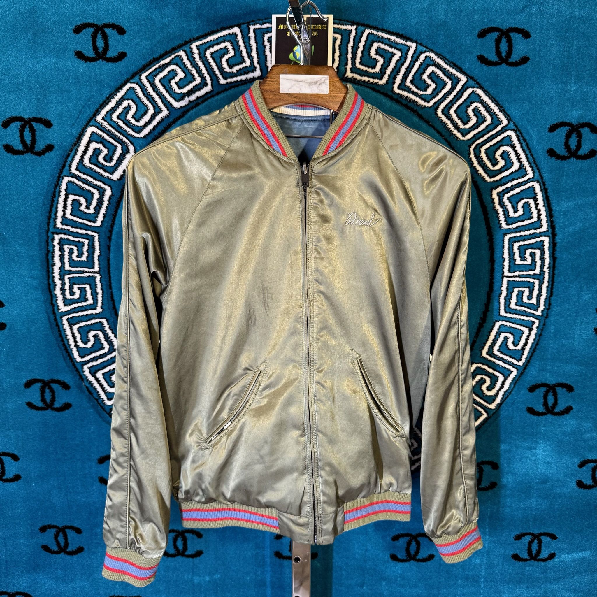 Diesel REVERSIBLE TWO TONE JAPANESE SOUVENIR MOTIF L/S JACKET Size US L / EU 52-54 / 3 - 3 Thumbnail