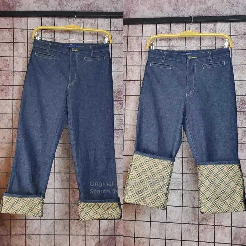 Other Burberry Blue Cotton Blend Casual Pants. Size 23" - 3 Thumbnail