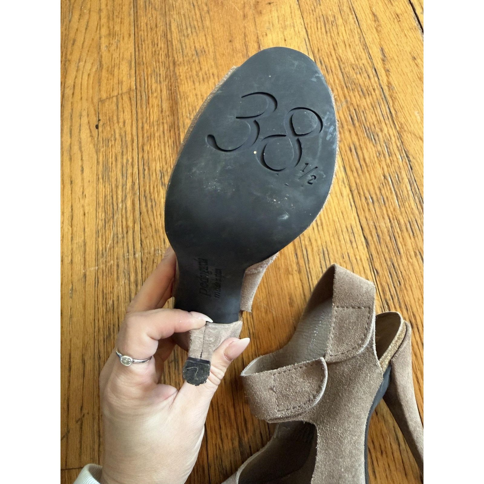 Pedro Garcia Pedro Garcia Shoes Sandals Womens Size 8 Beige Suede Size US 8 / IT 38 - 7 Thumbnail