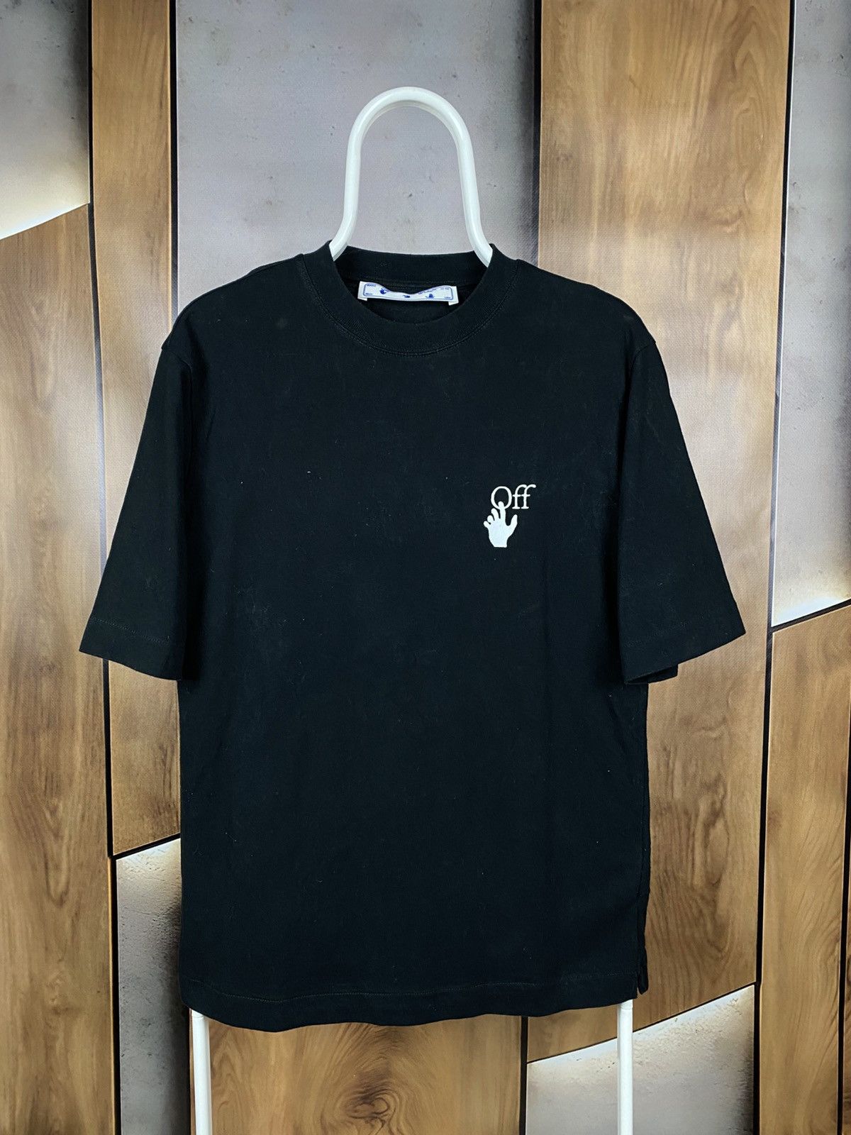 Off-White ✂️T-Shirt Off White 2013 Cut Here Main Label Tee✂️ Size US XS / EU 42 / 0 - 1 Thumbnail