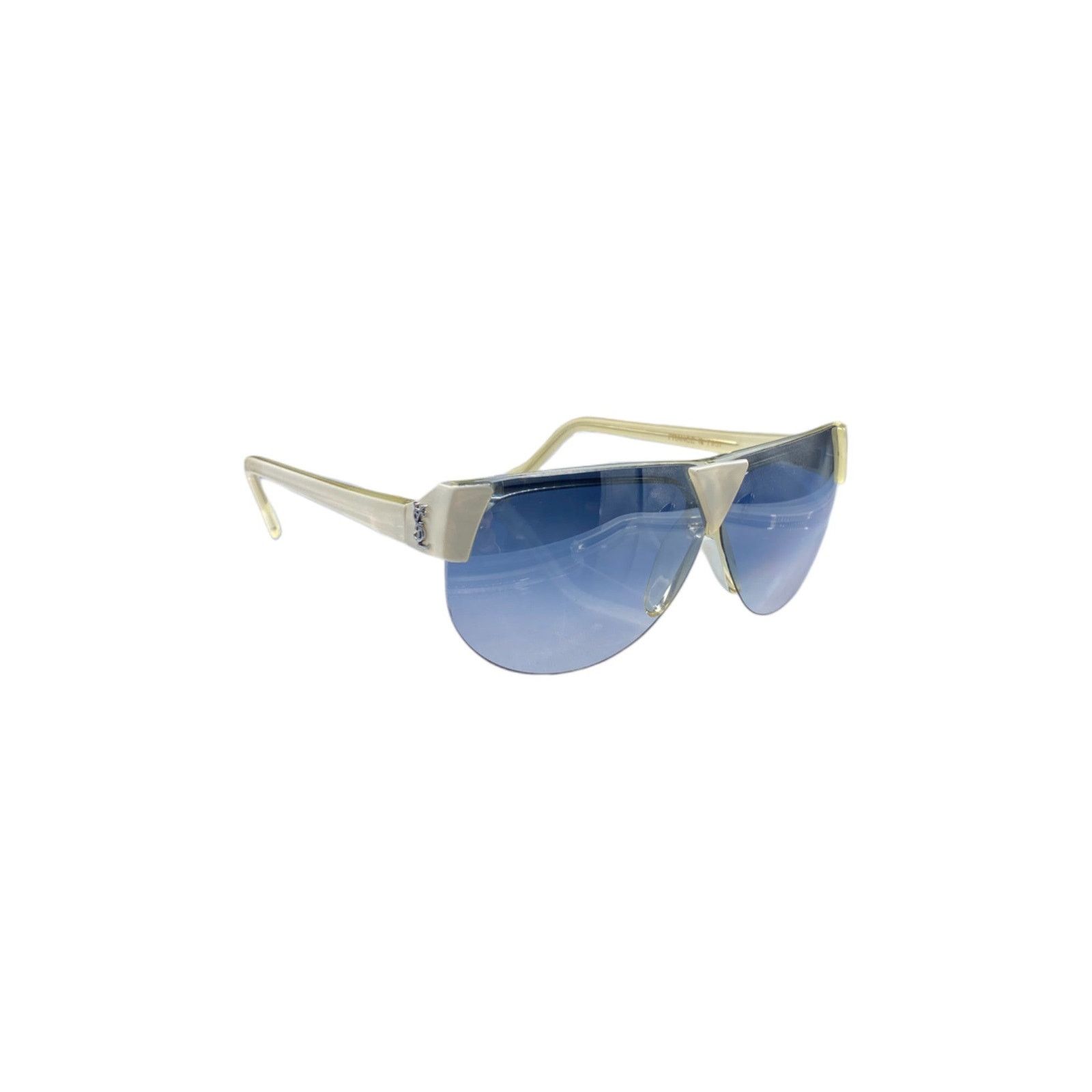 Yves Saint Laurent Oversized Ivory Sunglasses Size ONE SIZE - 2 Thumbnail