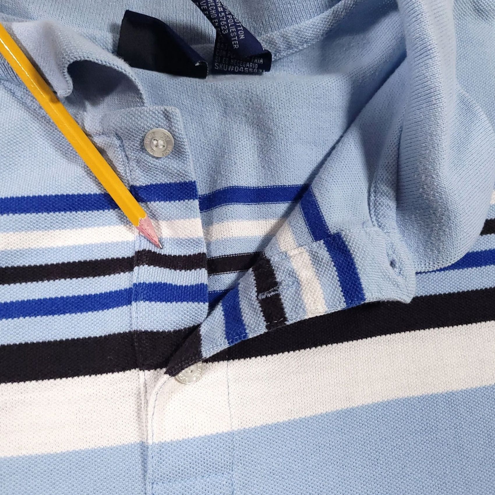 Bugle Boy VINTAGE Bugle Boy Striped Polo Shirt Mens Large Grunge Golf Shirt Size US L / EU 52-54 / 3 - 5 Thumbnail