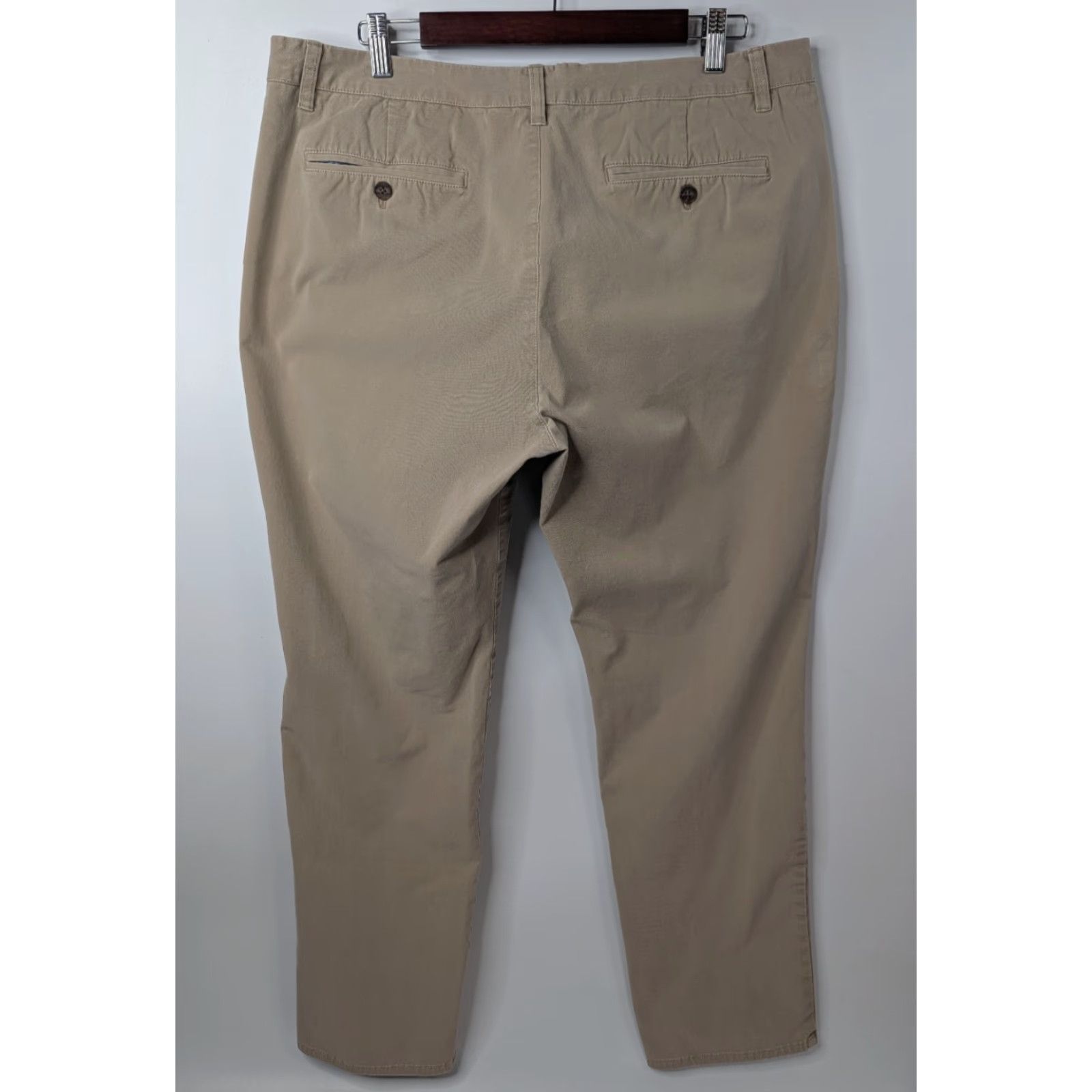 Bonobos Bonobos Pants Slim Fit Beige 38x32 Cotton Chino Men - Regular, Casual, Workwear, City, Preppy, Travel Size US 38 / EU 54 - 4 Thumbnail